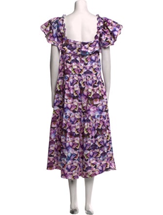 Kika Vargas Angora Midi Length Dress