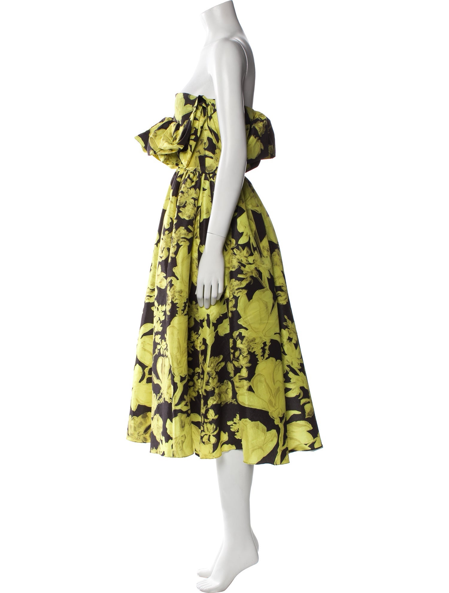Kika Vargas Floral Print Knee-Length Dress
