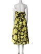 Kika Vargas Floral Print Knee-Length Dress