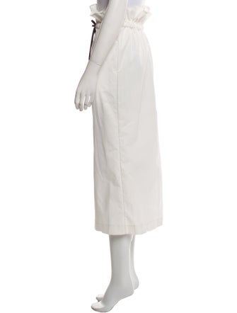 Kika Vargas Ruffle Embellishment Midi Length Skirt