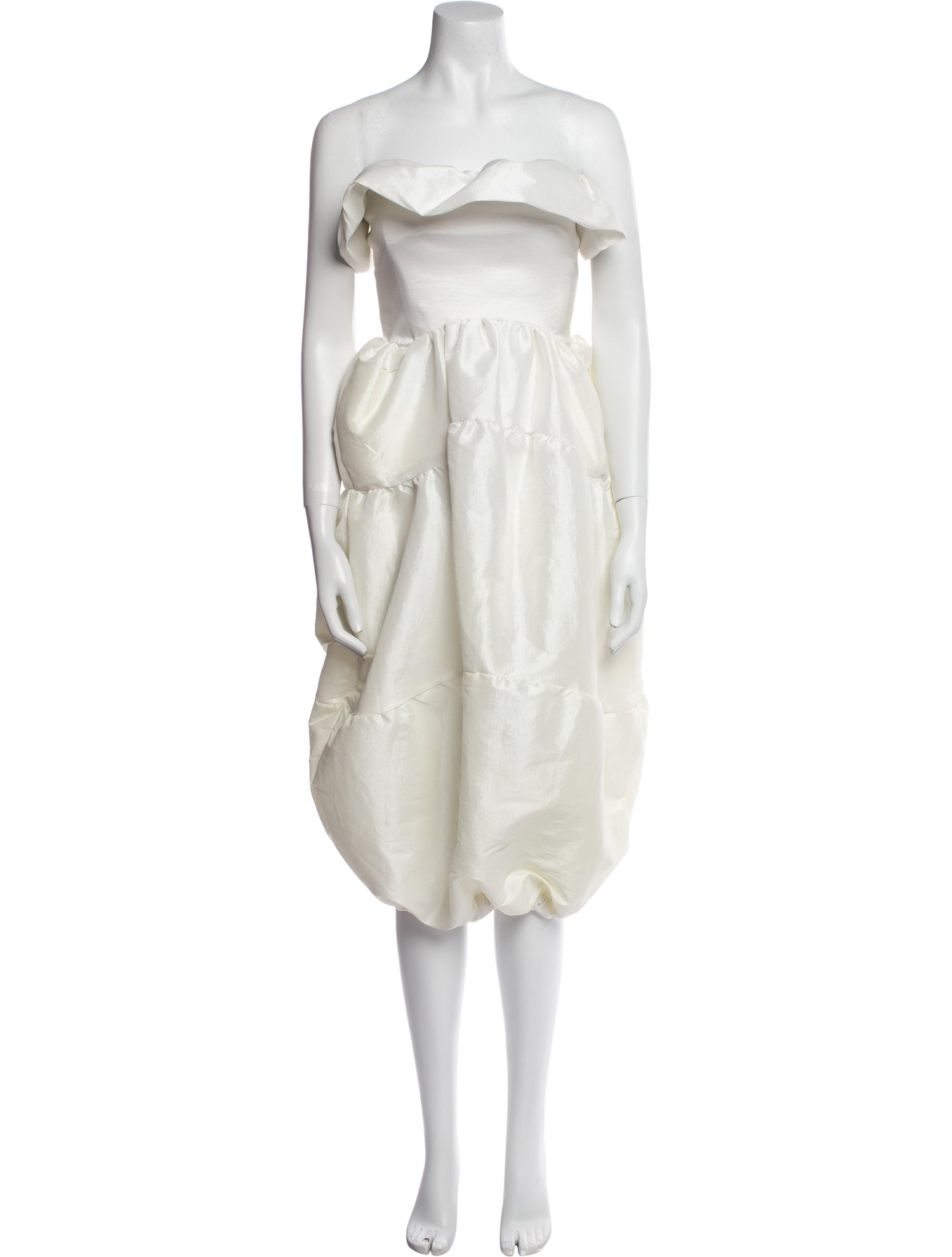 Kika Vargas Strapless Knee-Length Dress