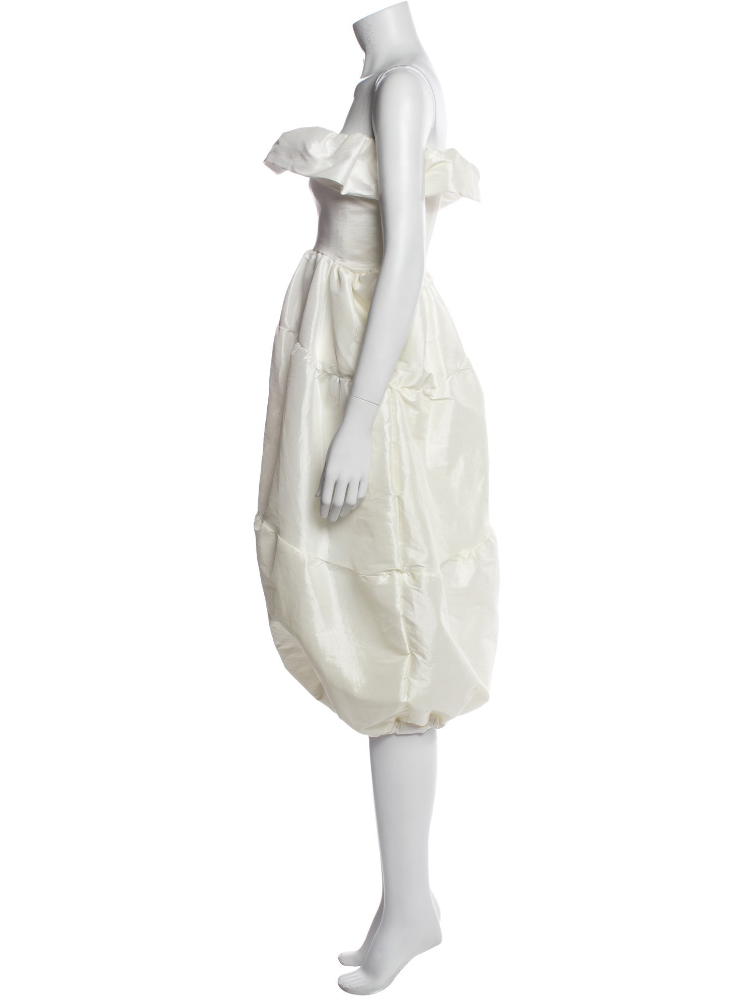 Kika Vargas Strapless Knee-Length Dress