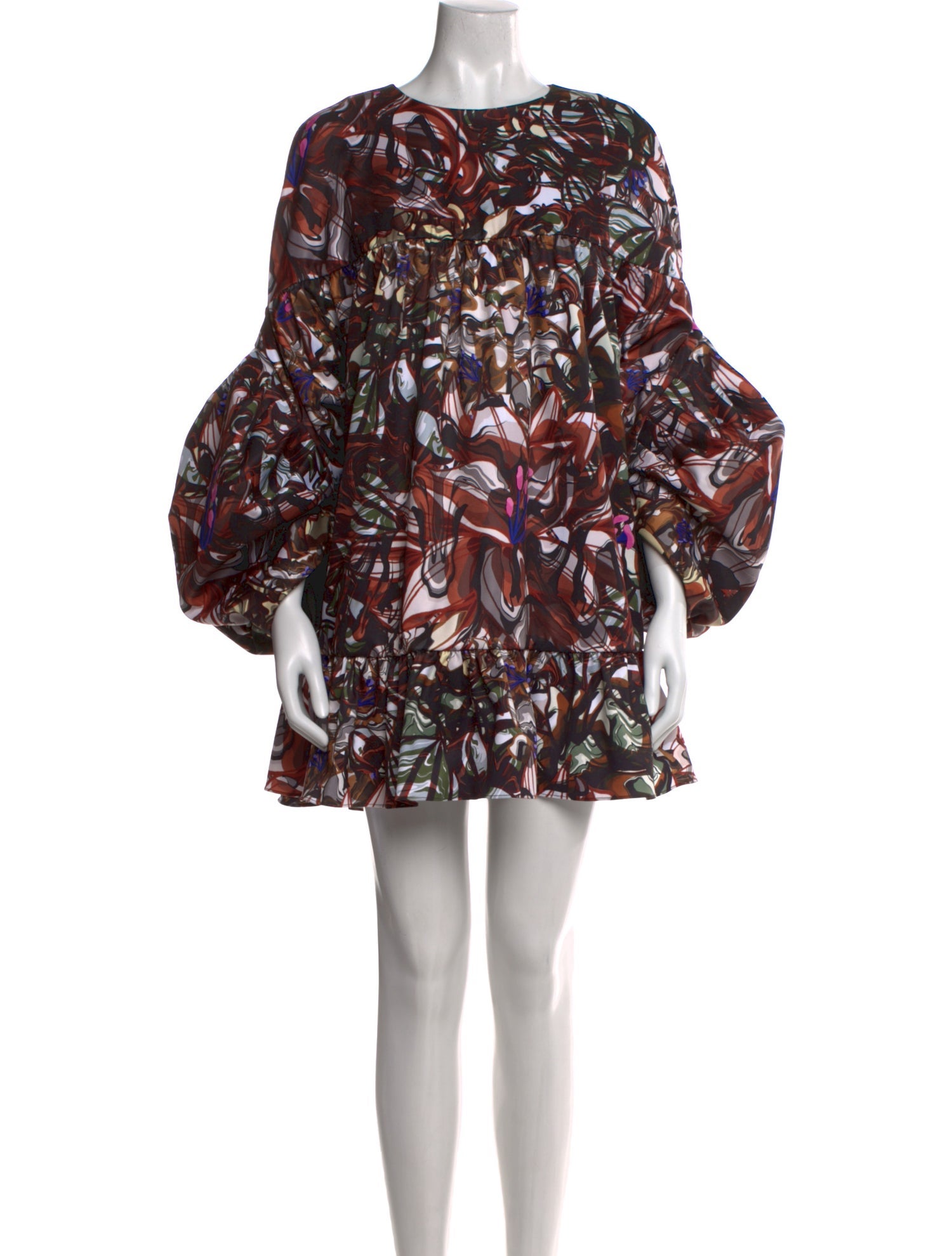 Kika Vargas Printed Mini Dress