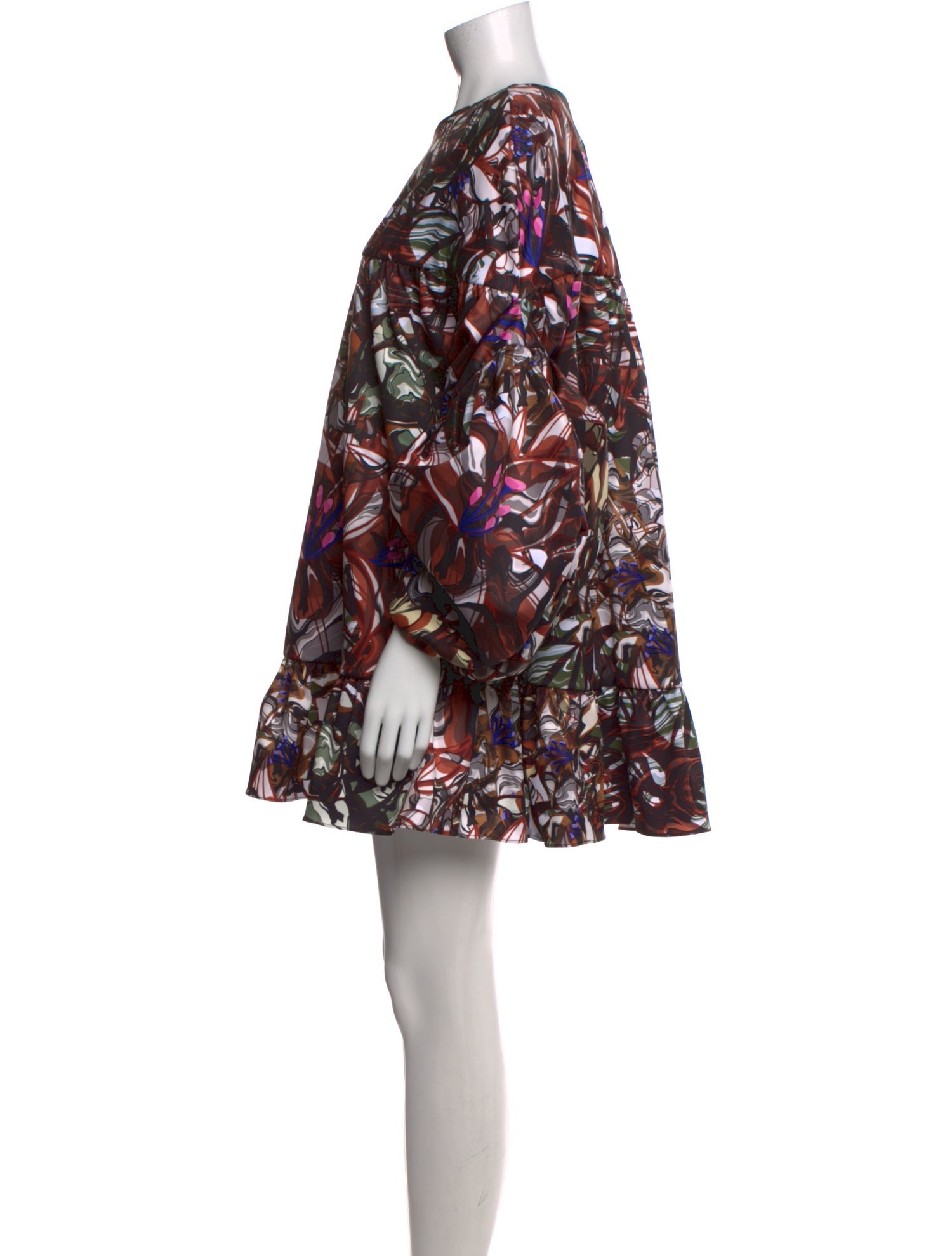 Kika Vargas Printed Mini Dress