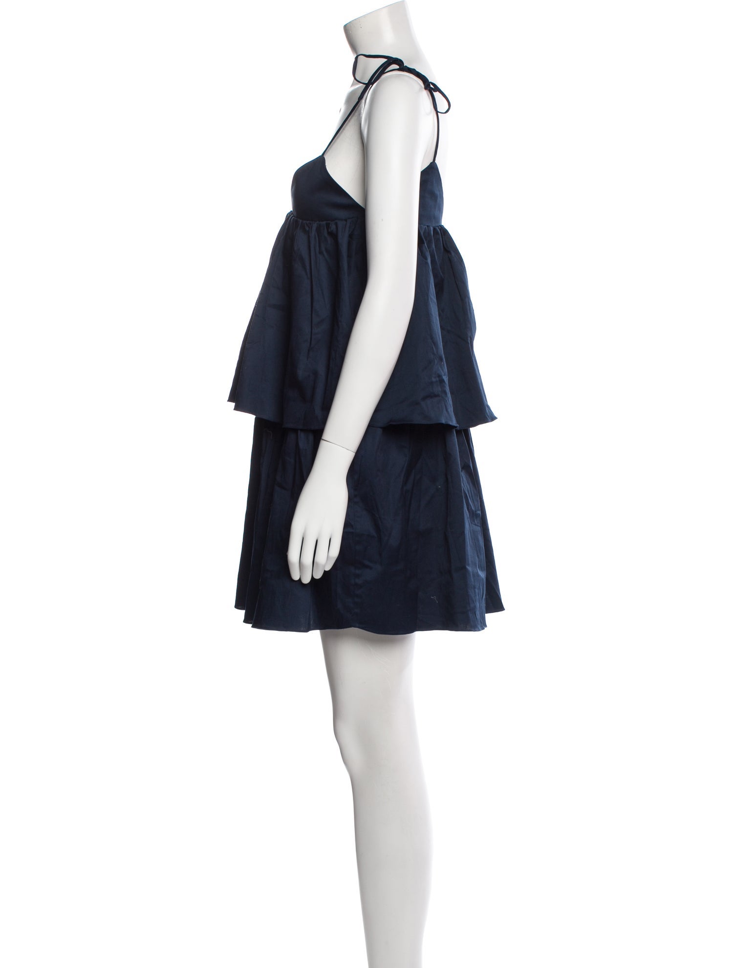 Kika Vargas V-Neck Mini Dress