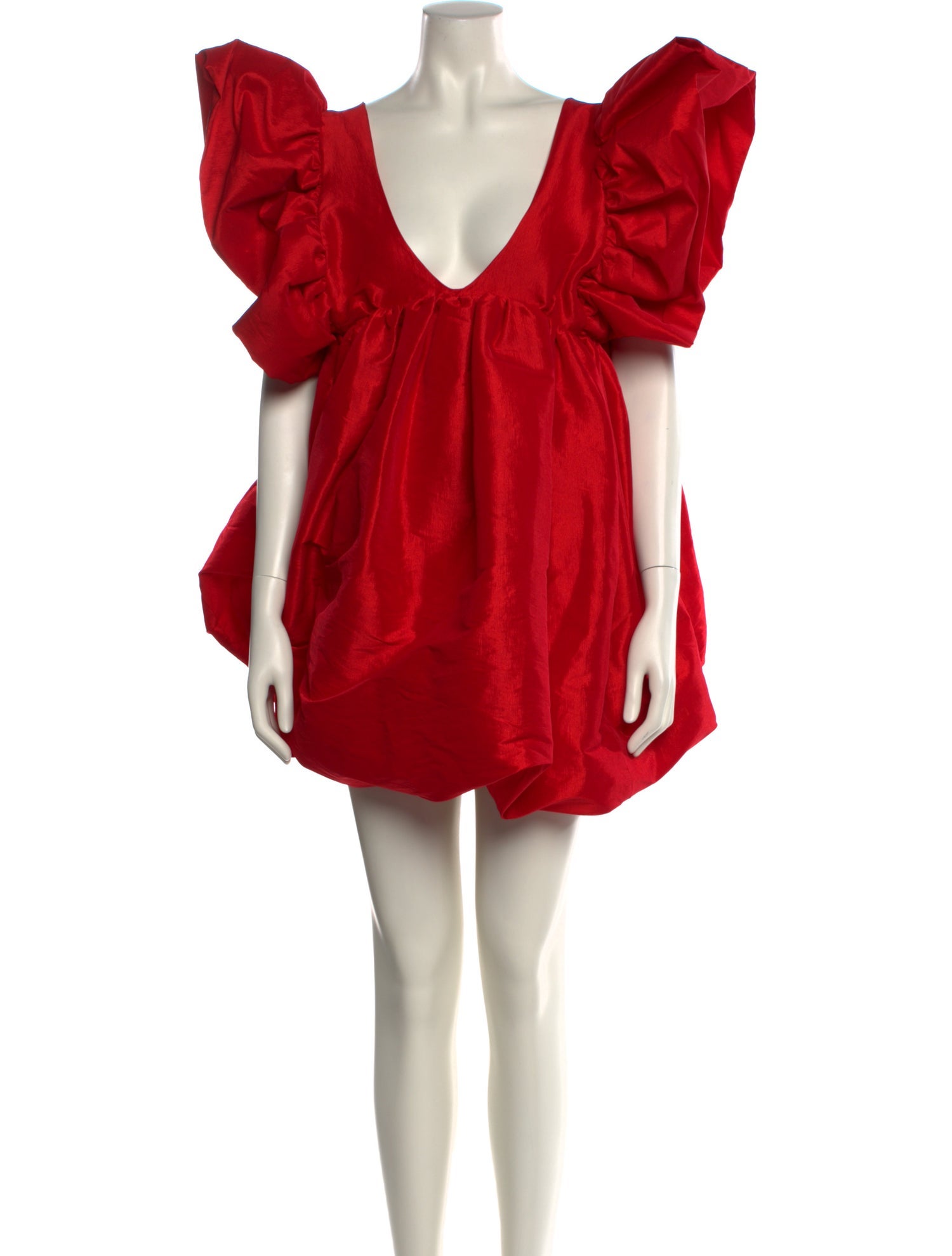 Kika Vargas V-Neck Mini Dress