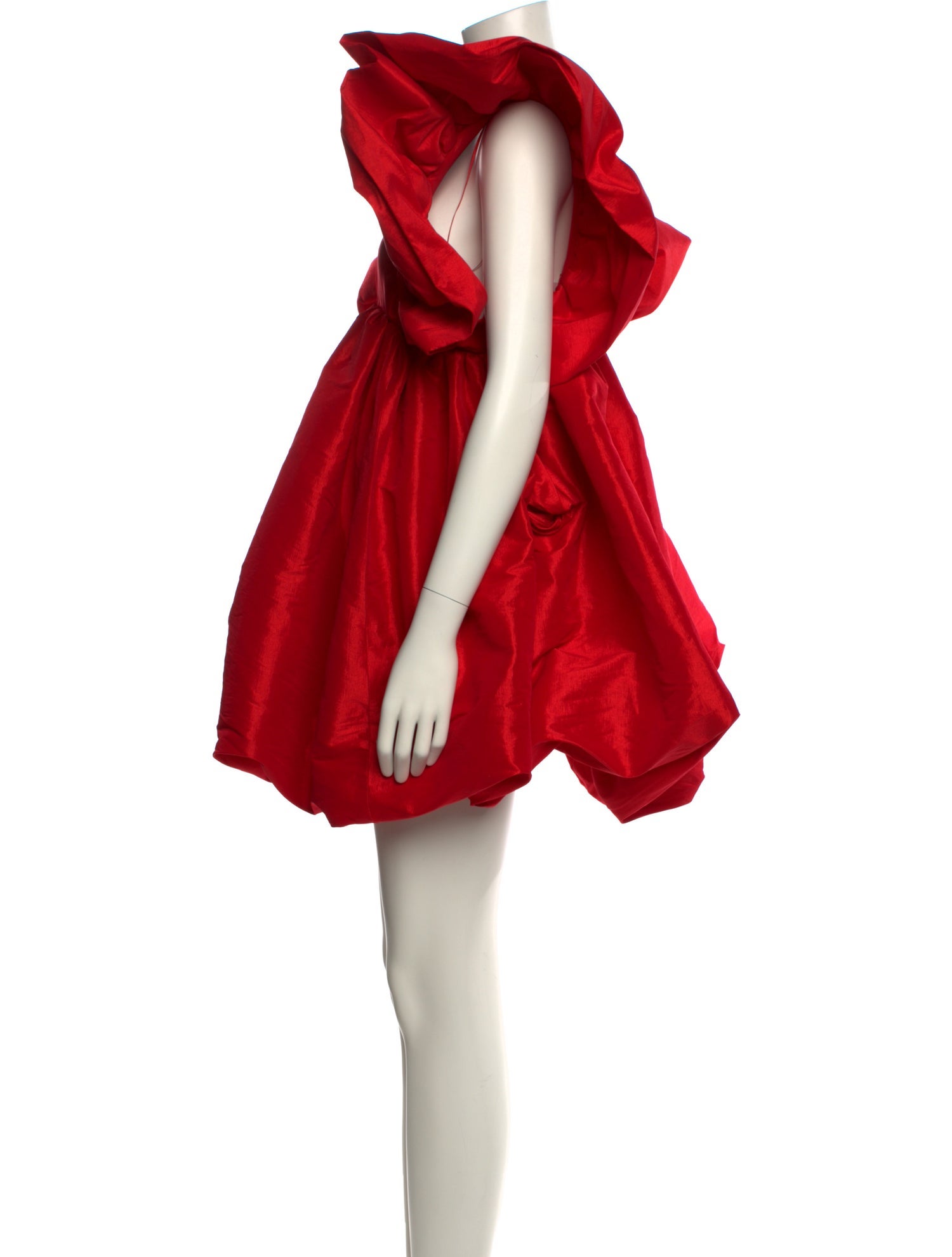 Kika Vargas V-Neck Mini Dress