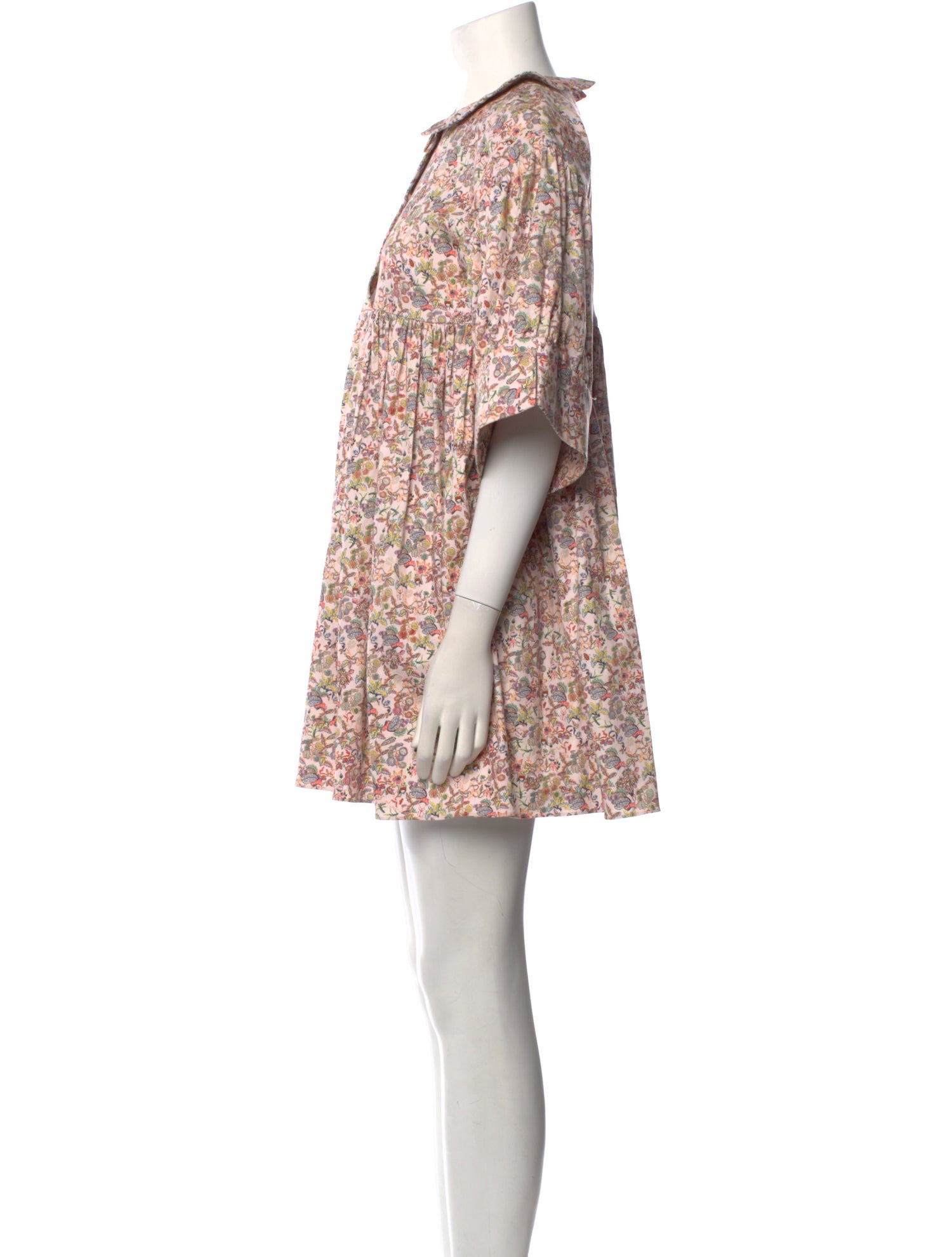 Kika Vargas Floral Print Mini Dress