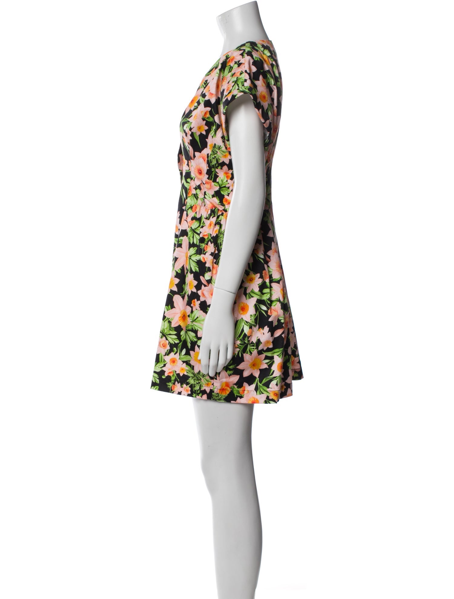 Kika Vargas Floral Print Mini Dress w/ Tags