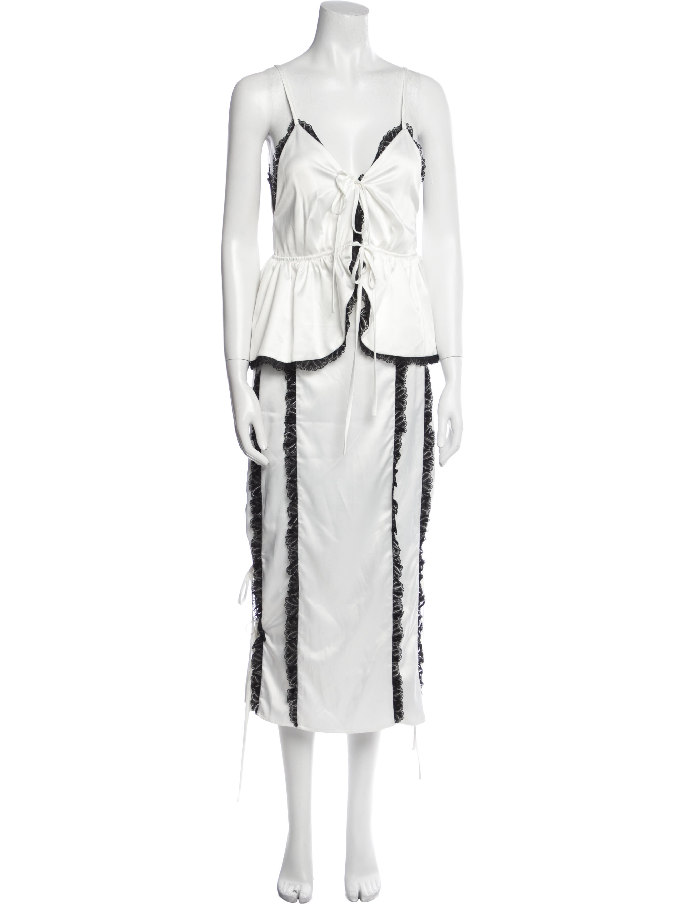 Kika Vargas Striped Skirt Set