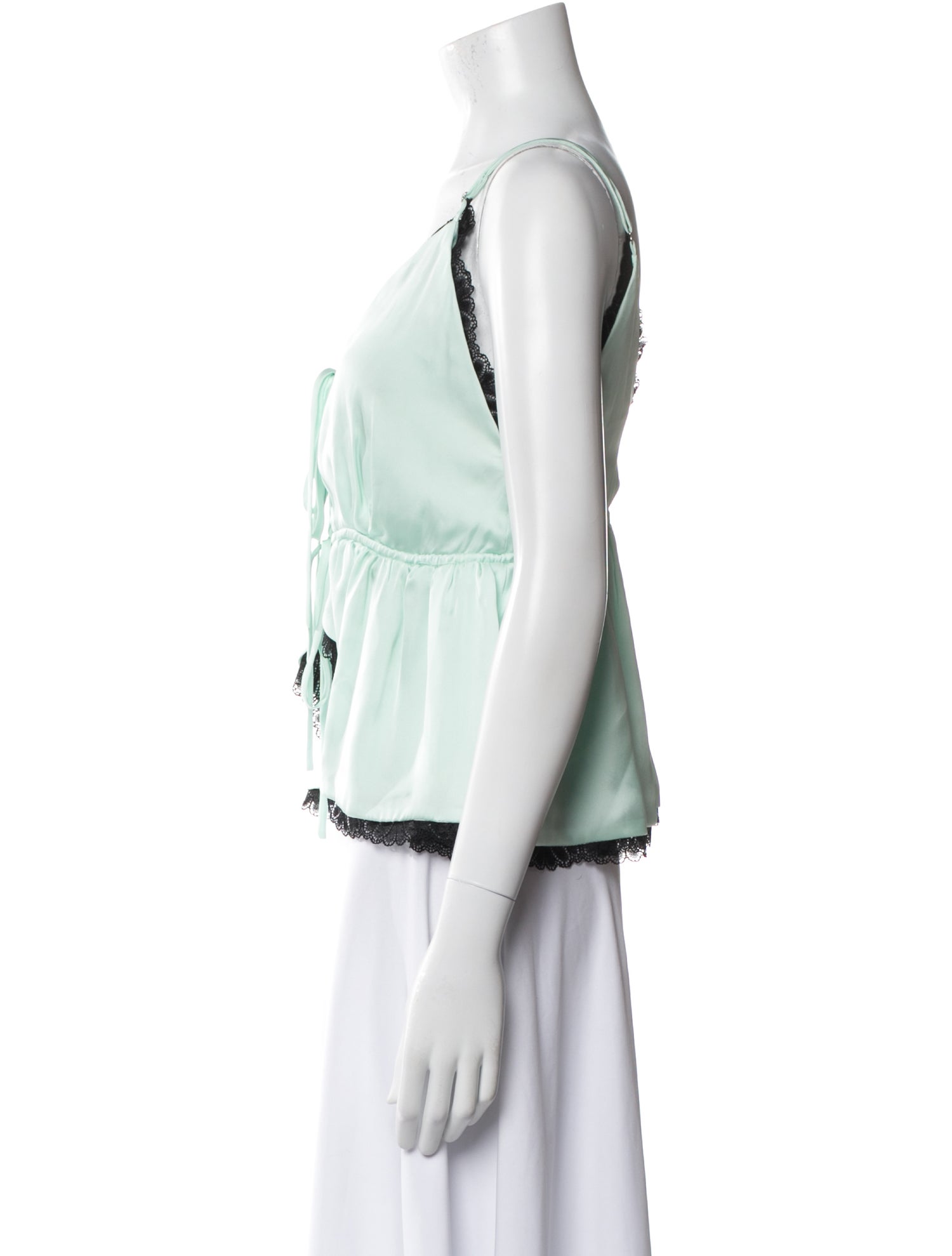 Kika Vargas Plunge Neckline Sleeveless Top