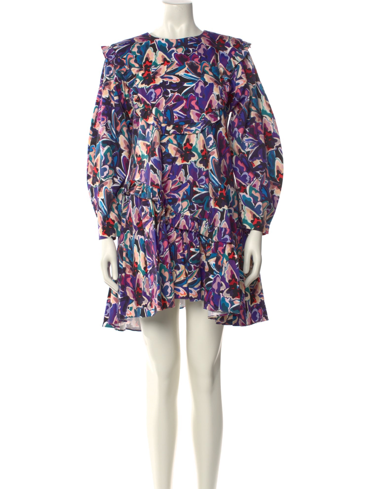 Kika Vargas Floral Print Mini Dress