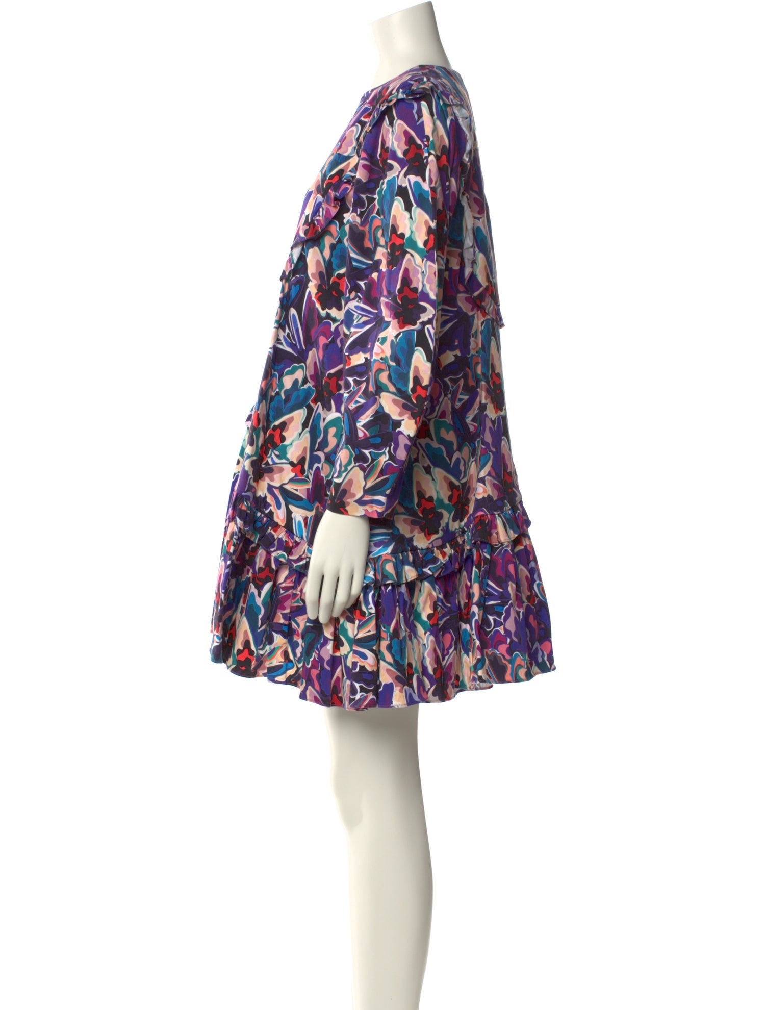 Kika Vargas Floral Print Mini Dress