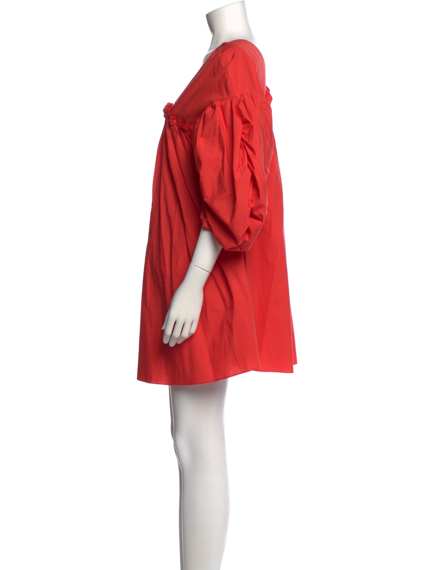 Kika Vargas Square Neckline Mini Dress