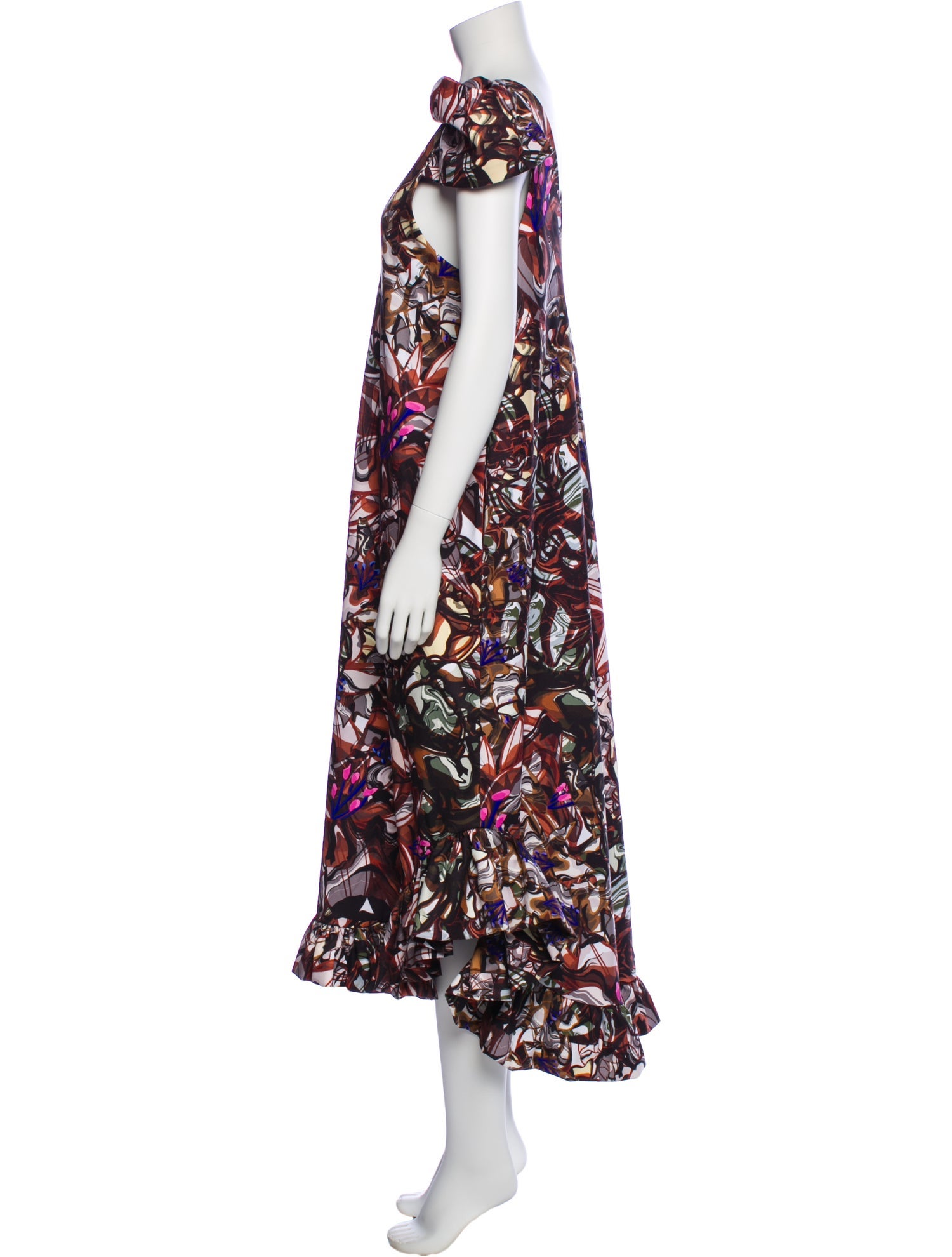 Kika Vargas Floral Print Long Dress