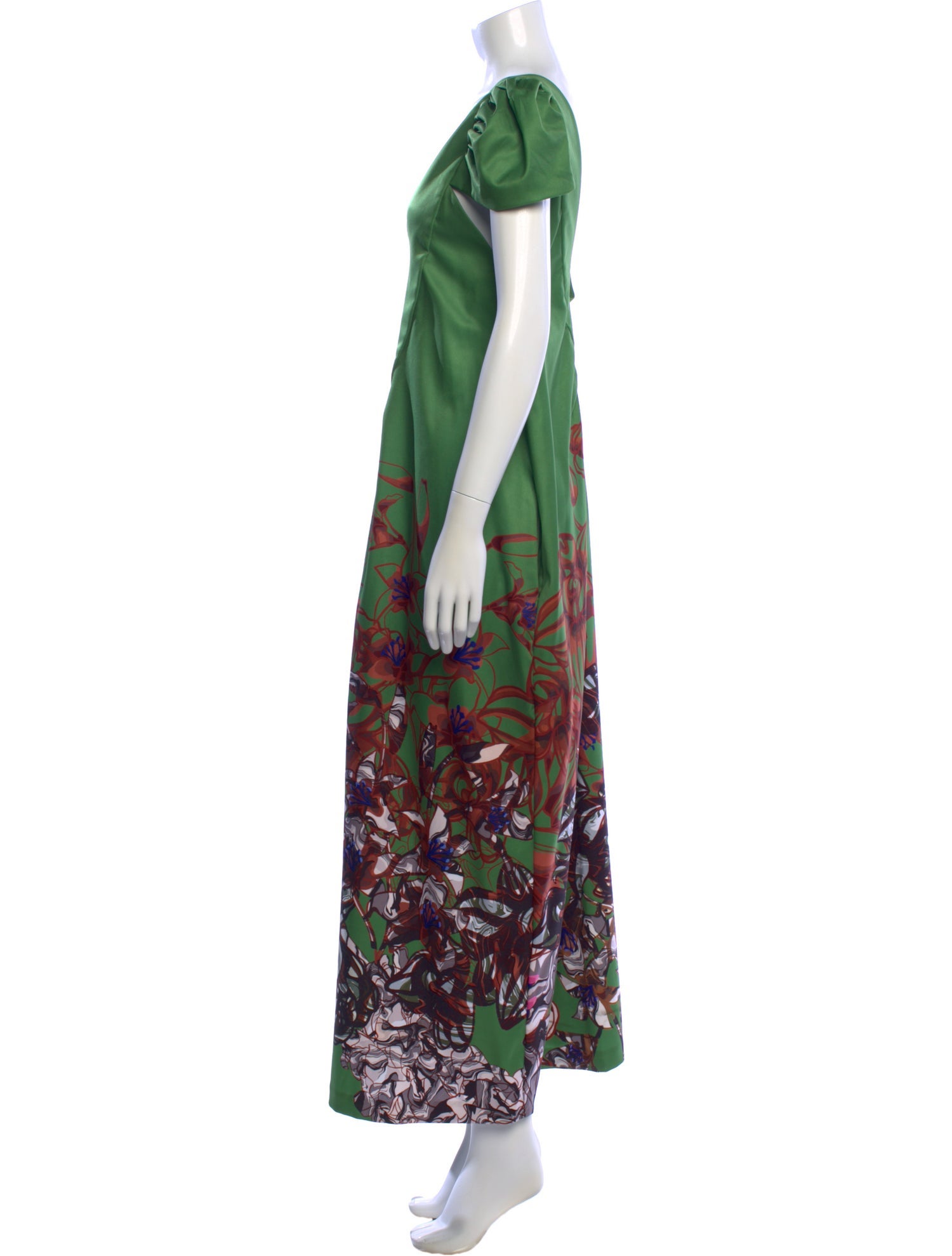 Kika Vargas Floral Print Long Dress