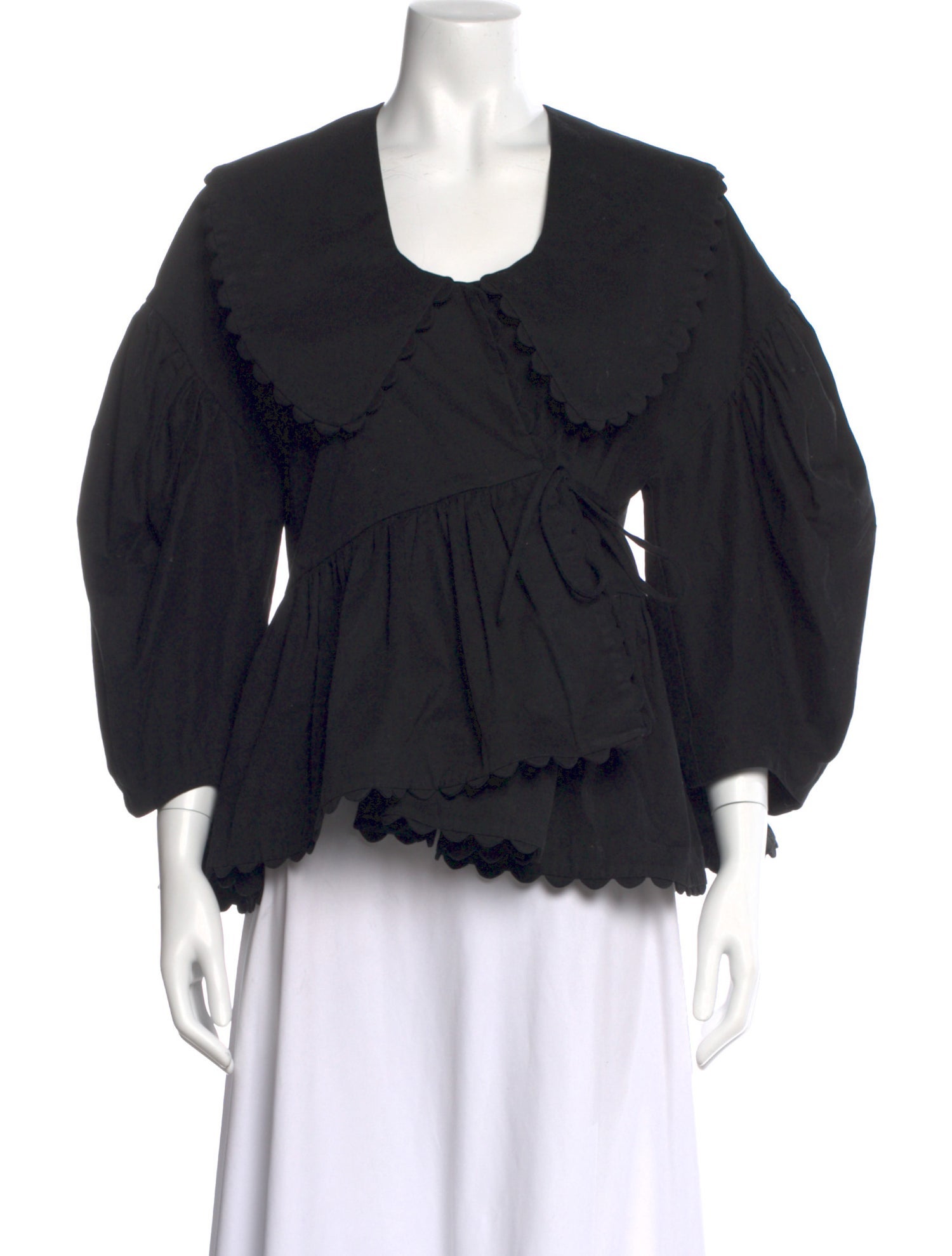 Kika Vargas V-Neck Three-Quarter Sleeve Blouse