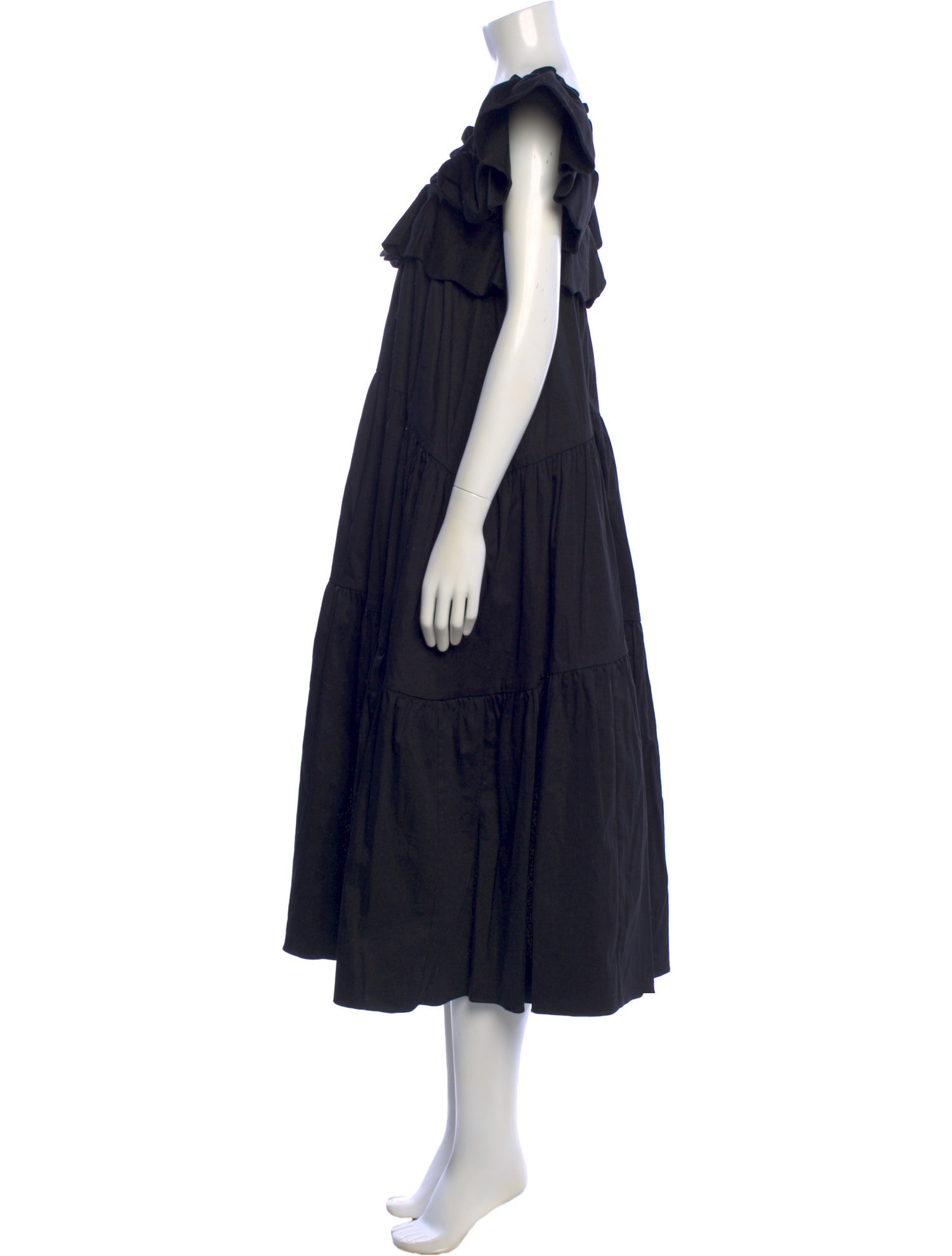 Kika Vargas Square Neckline Long Dress