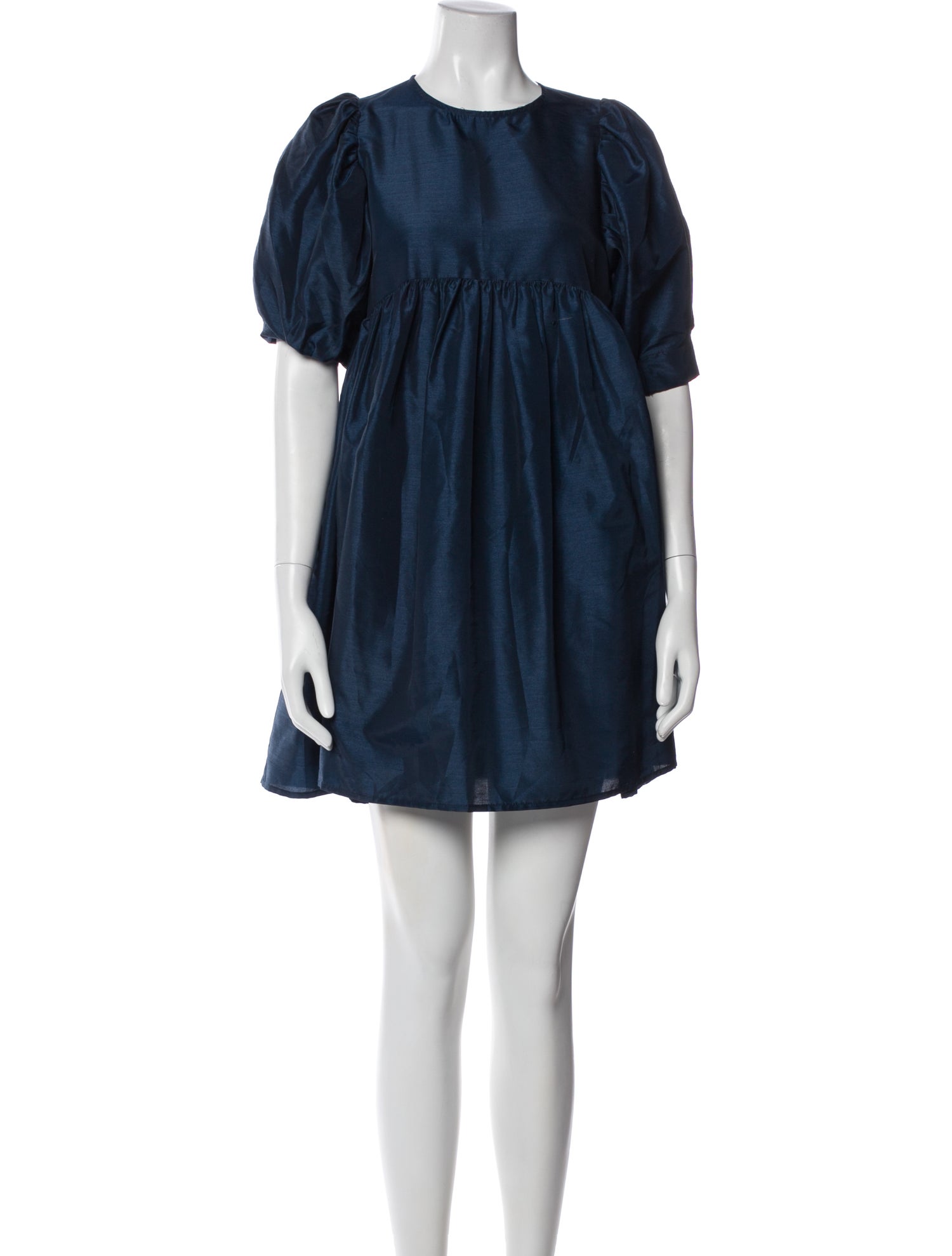 Kika Vargas Crew Neck Mini Dress