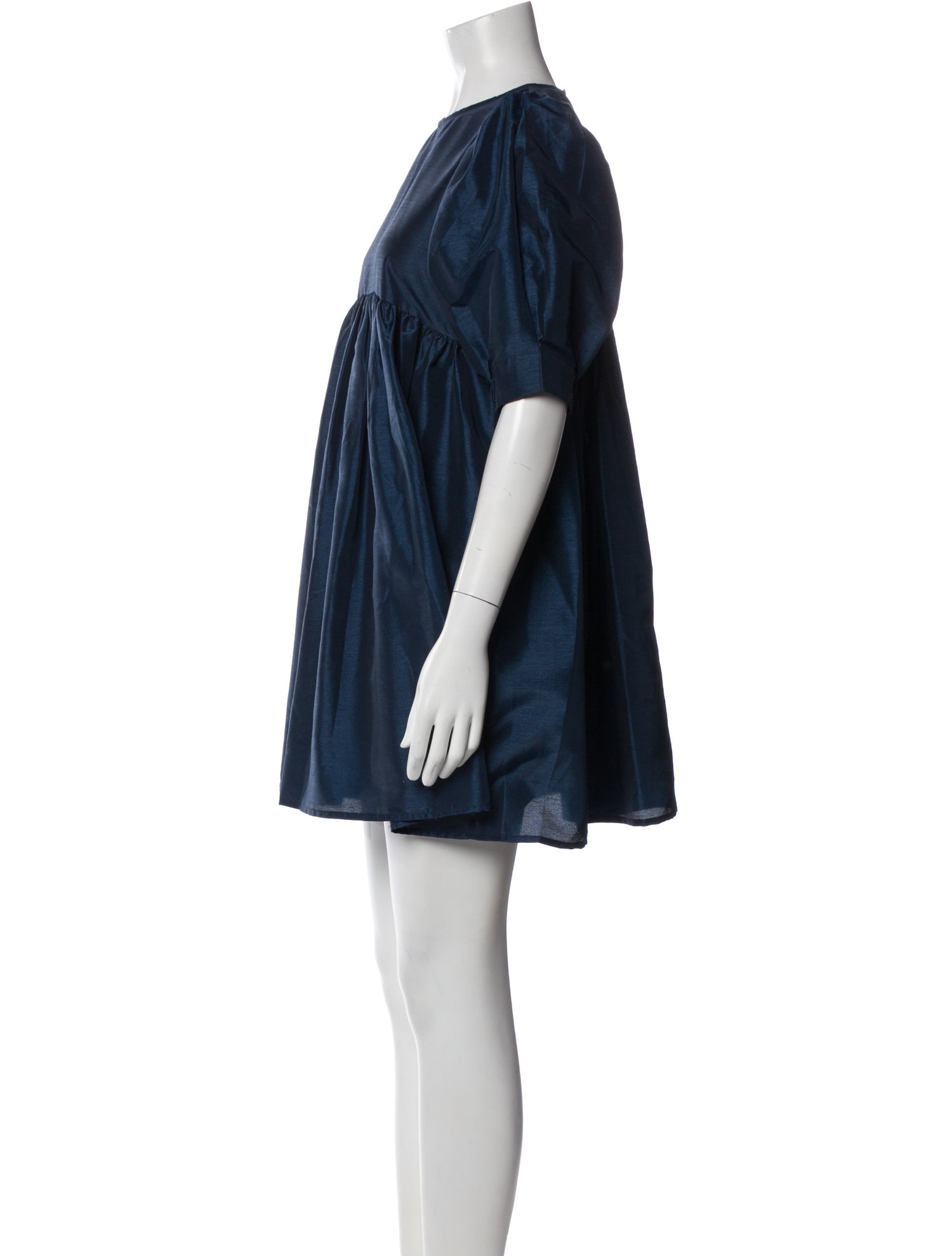 Kika Vargas Crew Neck Mini Dress