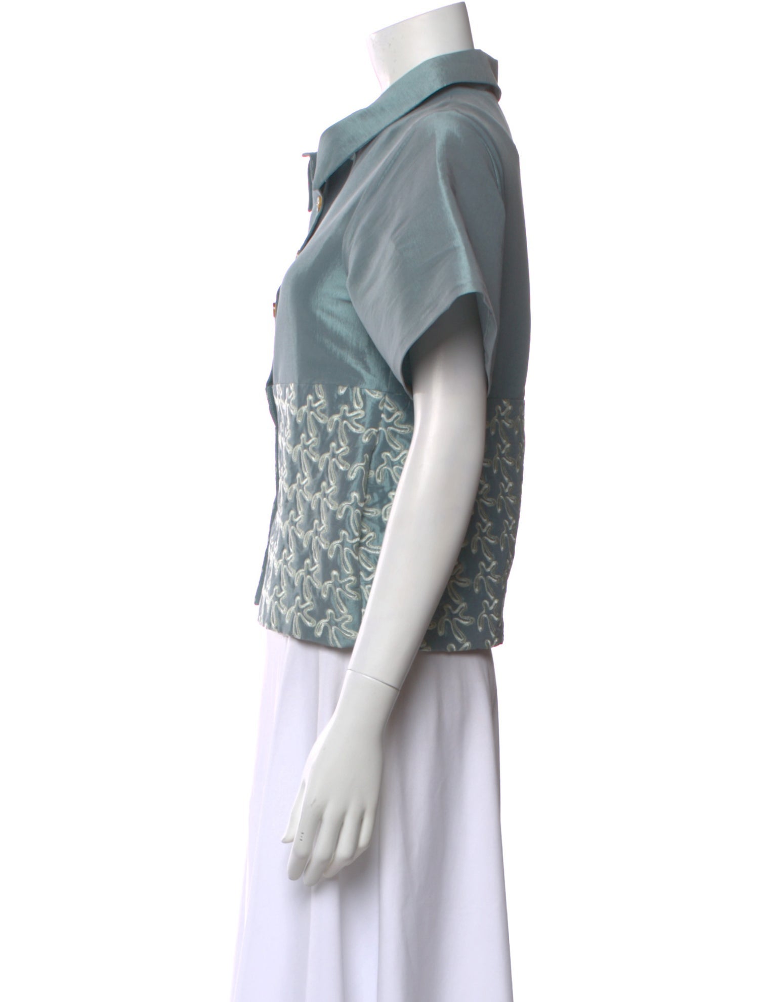 Kika Vargas Silk Patterned Blouse