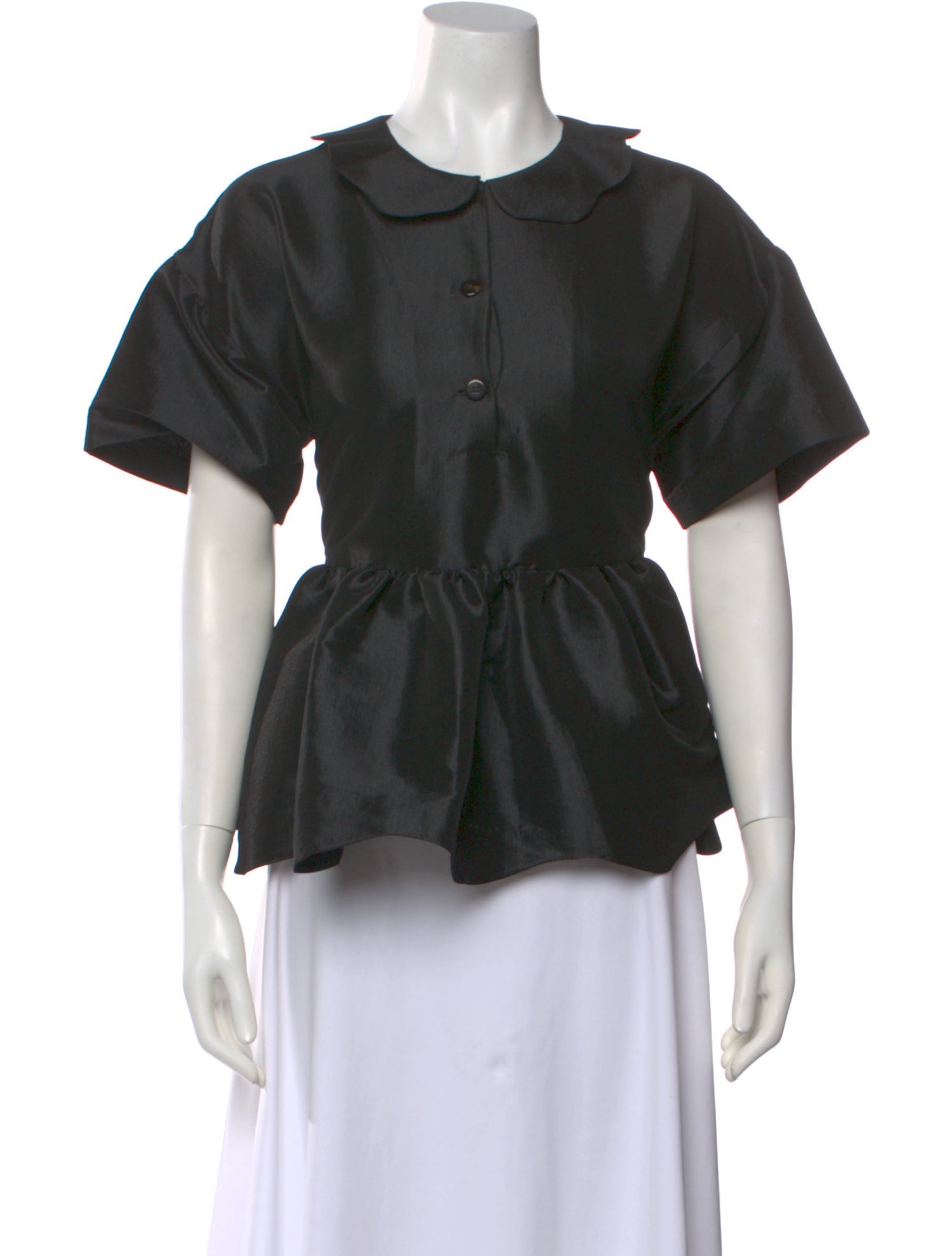 Kika Vargas Silk Short Sleeve Blouse