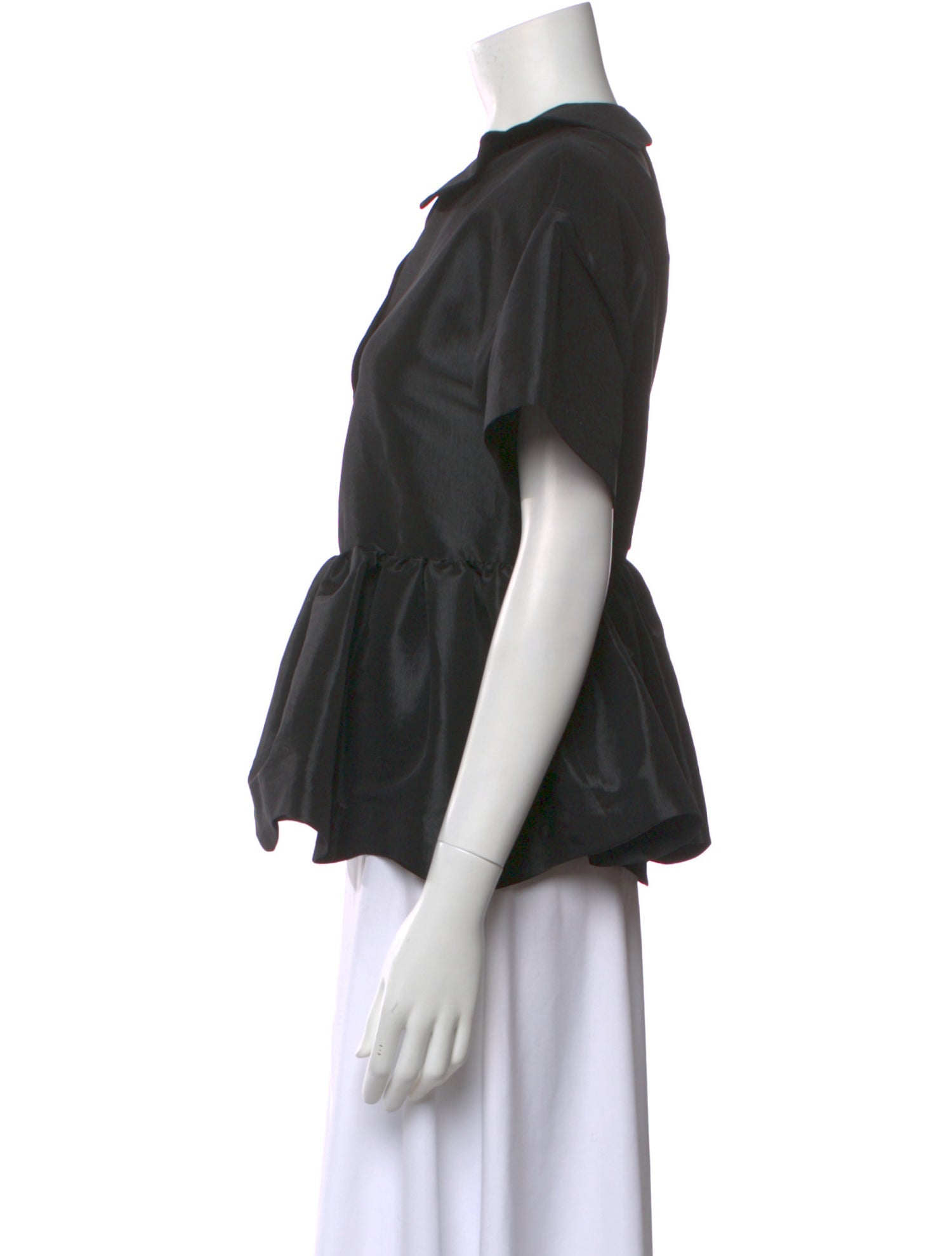 Kika Vargas Silk Short Sleeve Blouse