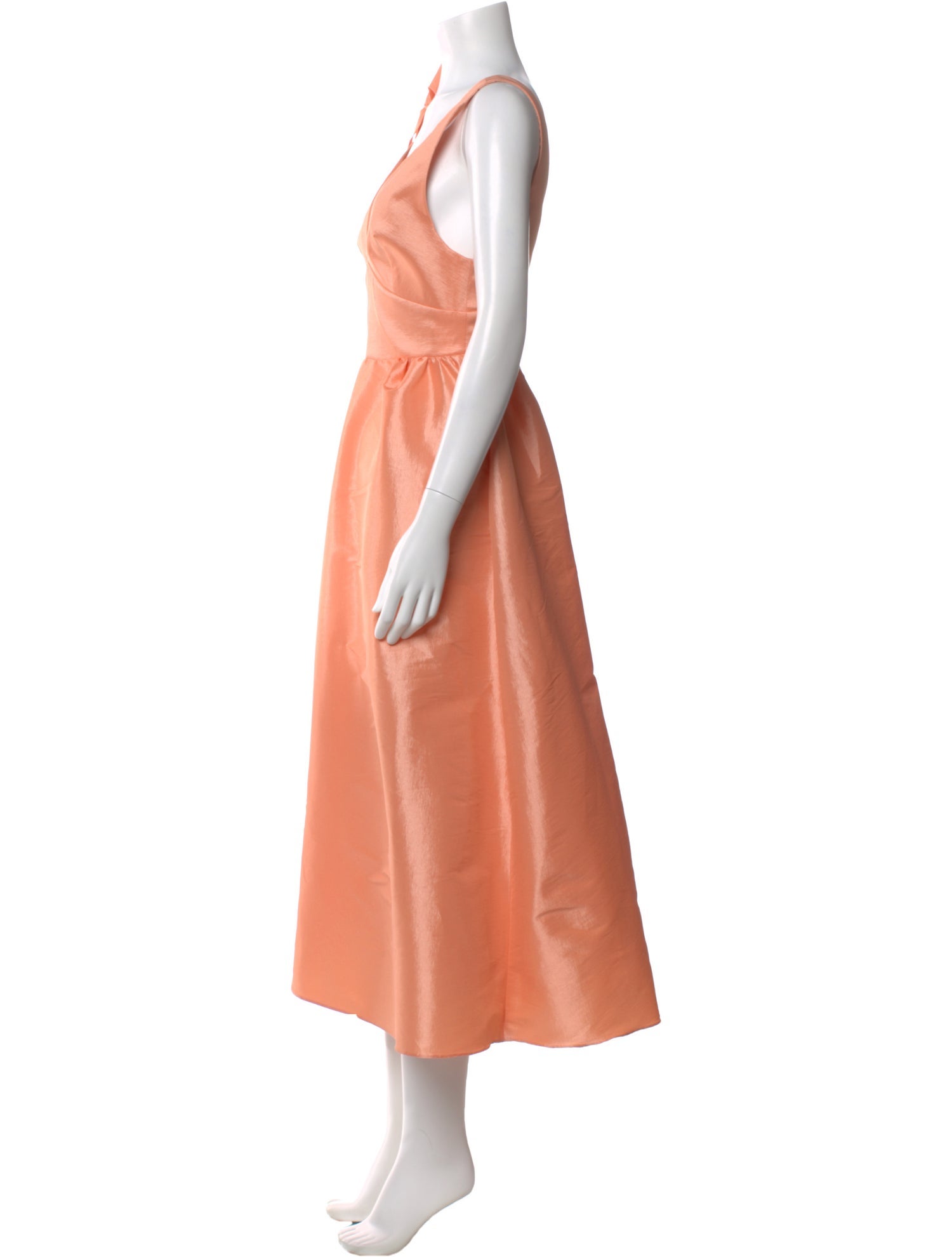 Kika Vargas V-Neck Long Dress