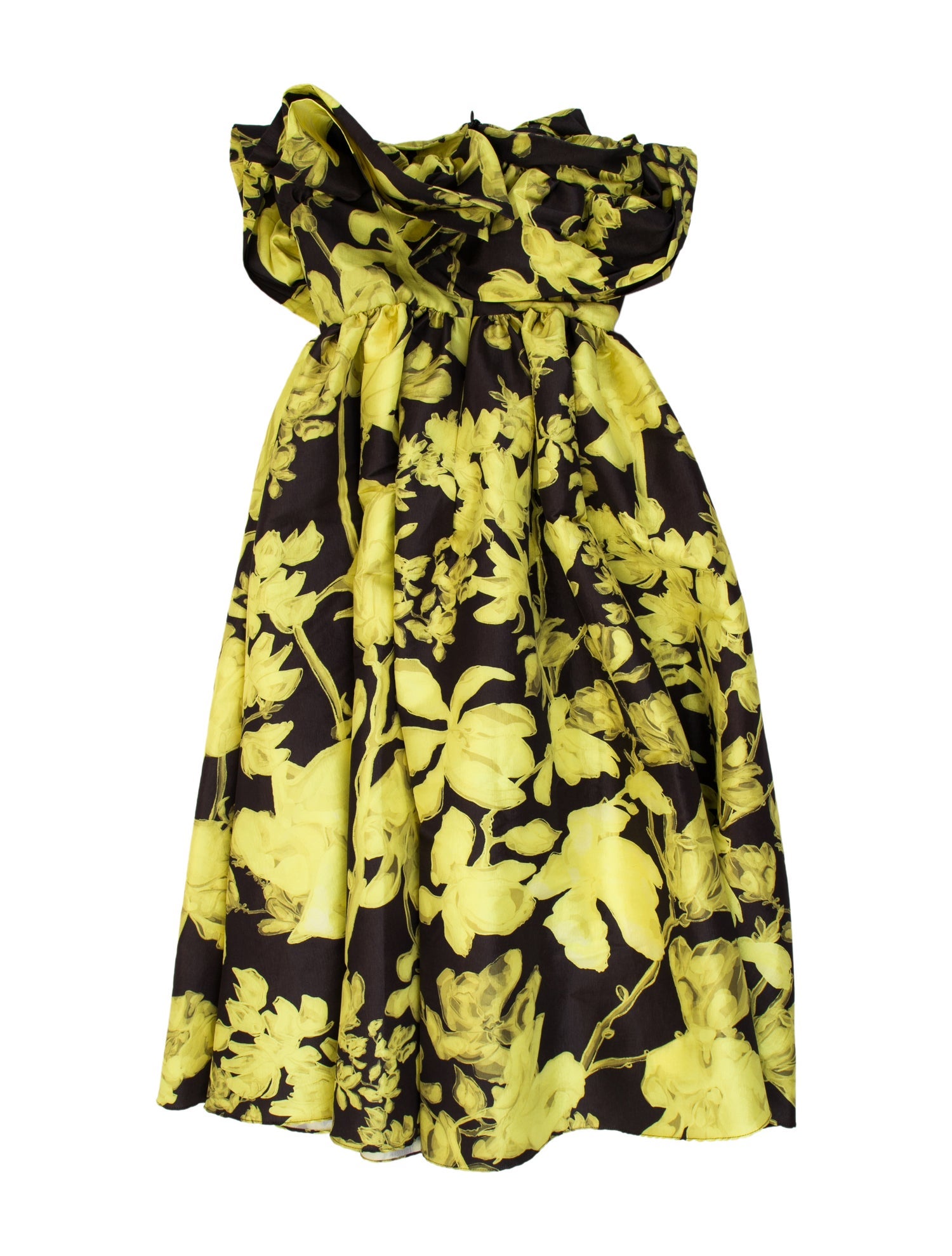 Kika Vargas Floral Print Midi Length Dress