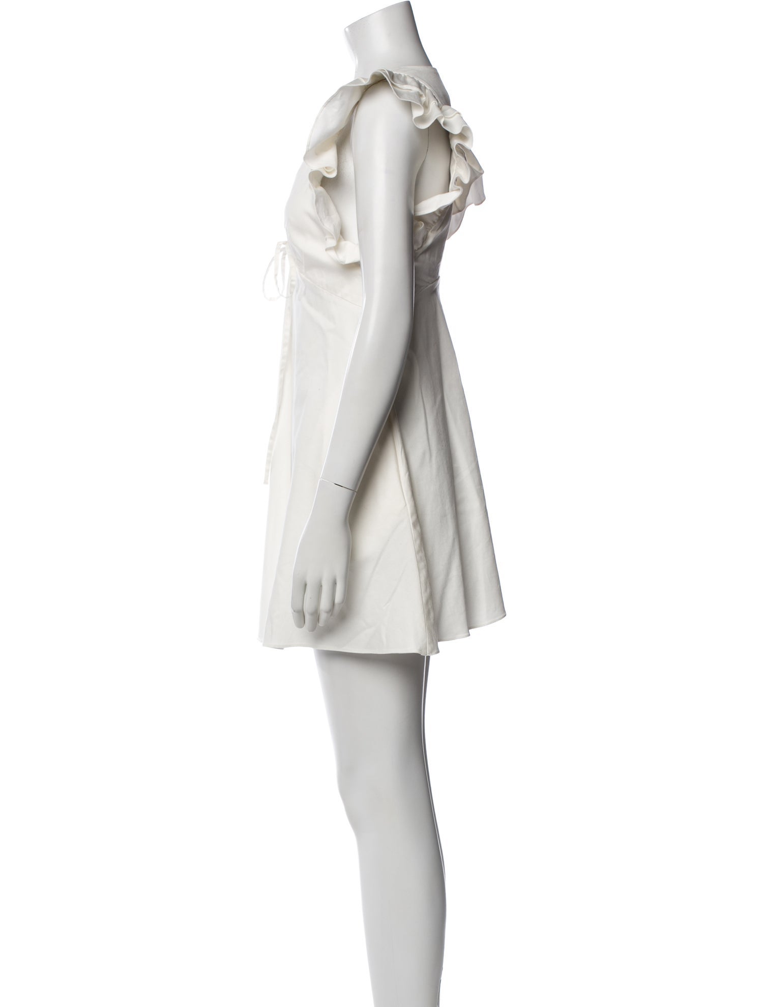 Kika Vargas V-Neck Mini Dress