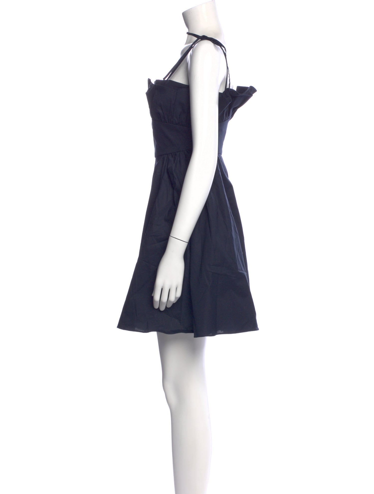 Kika Vargas Square Neckline Mini Dress