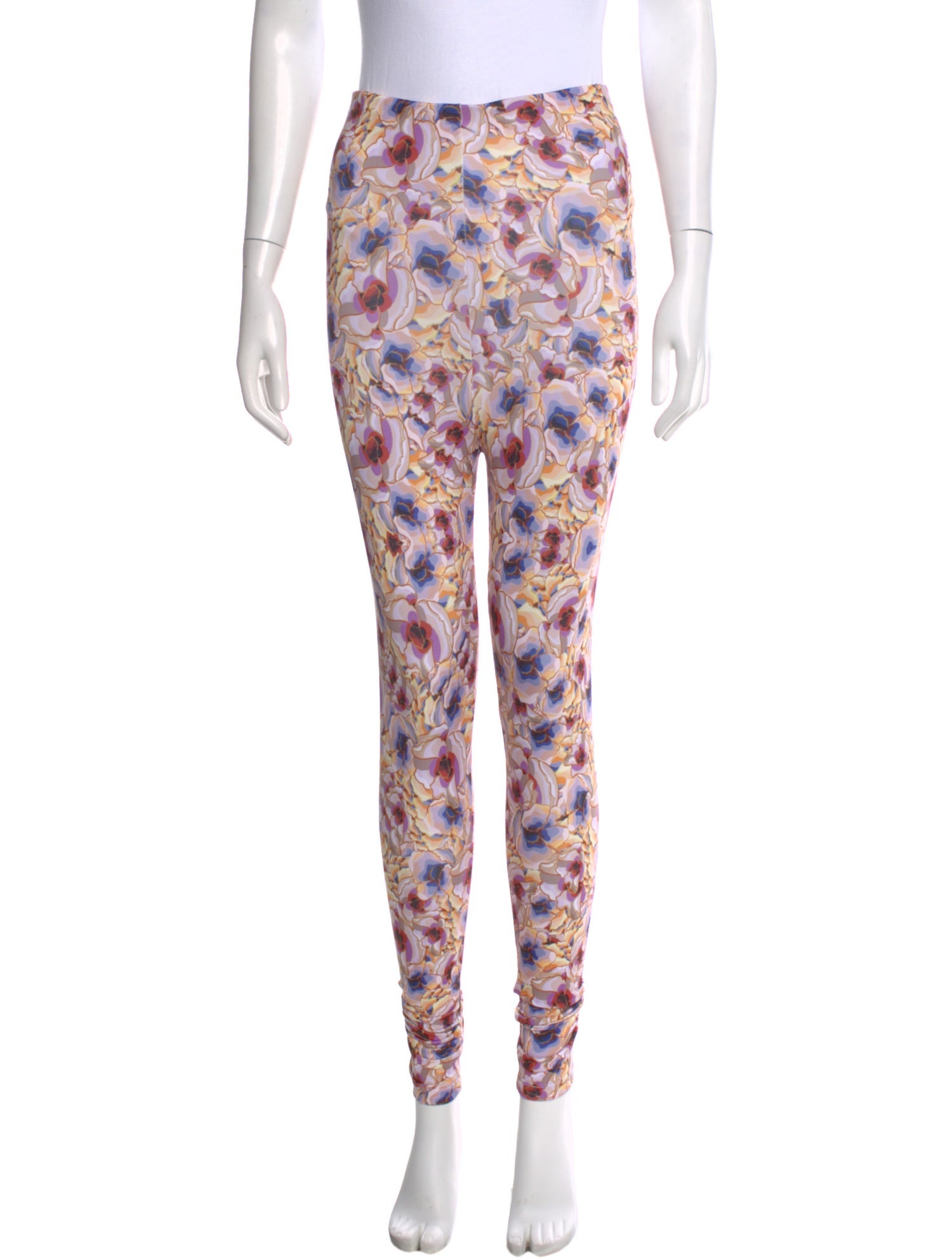 Kika Vargas Floral Print Skinny Leg Pants