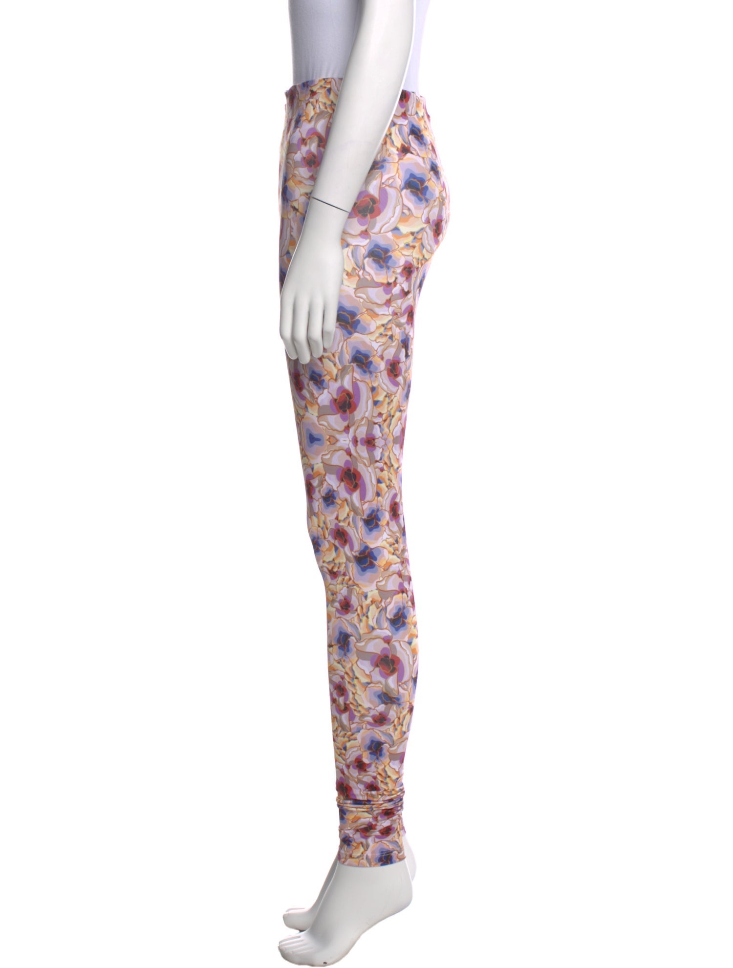 Kika Vargas Floral Print Skinny Leg Pants
