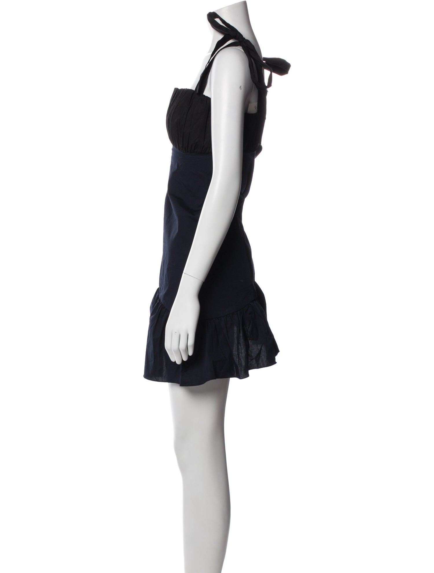 Kika Vargas Square Neckline Mini Dress