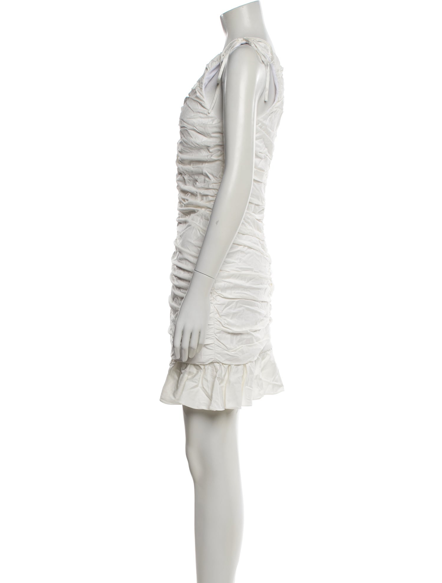 Kika Vargas V-Neck Mini Dress