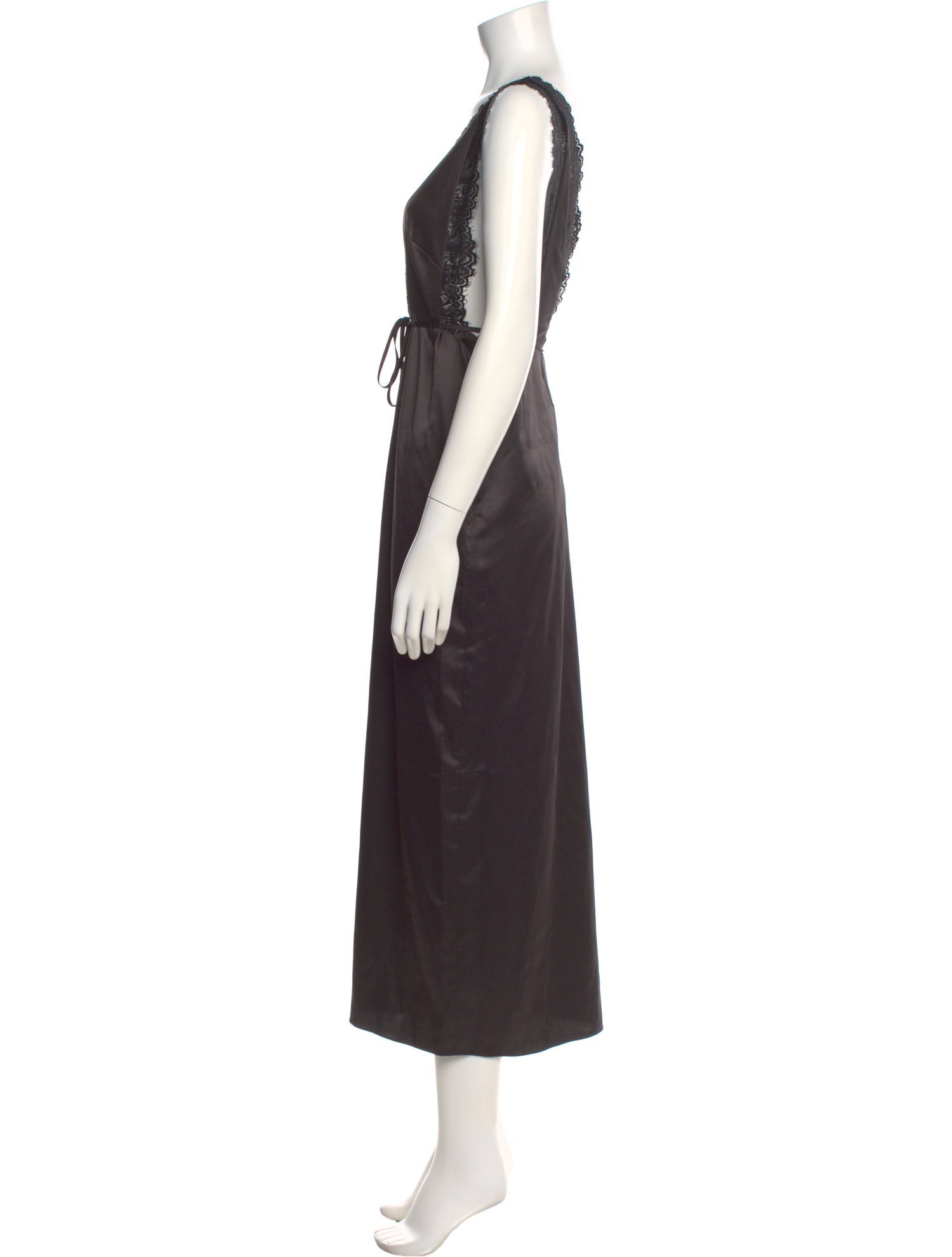 Kika Vargas Plunge Neckline Long Dress w/ Tags