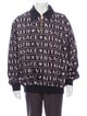KITH x Versace Quarter Zip Pullover Black Printed Bomber Jacket