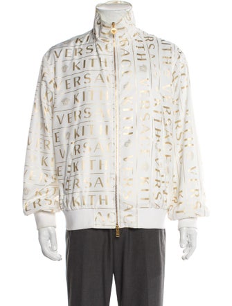 KITH x Versace Graphic Print Moto Jacket