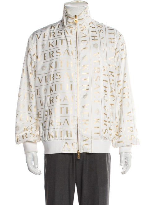 KITH x Versace Graphic Print Moto Jacket