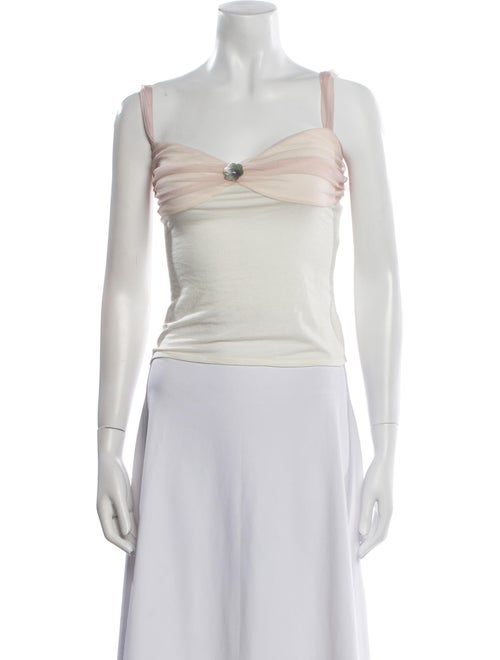 Buci NYC Square Neckline Sleeveless Crop Top