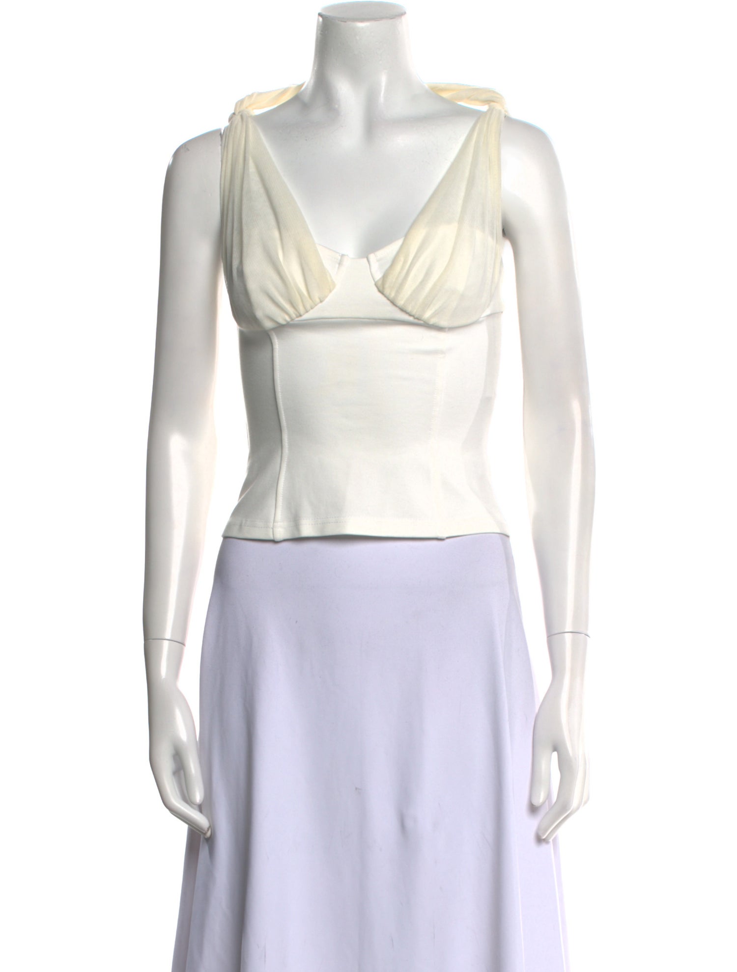 Buci NYC V-Neck Sleeveless Crop Top w/ Tags