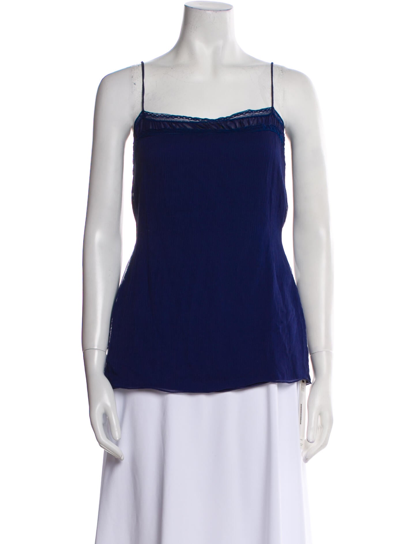 Buci NYC Silk Square Neckline Top