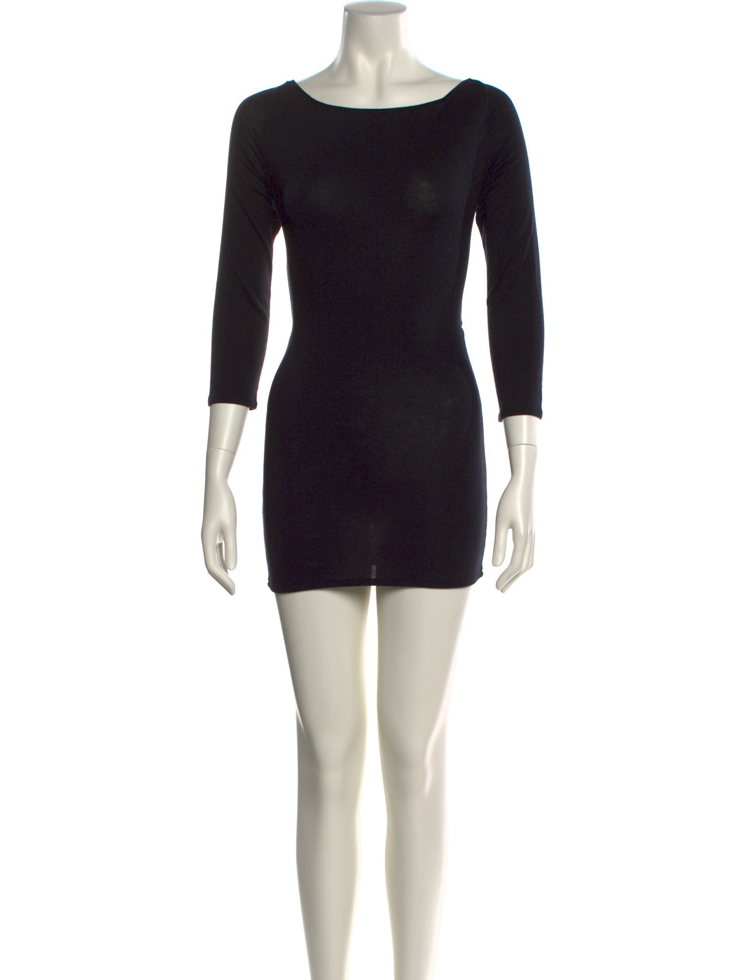 Buci NYC Bateau Neckline Mini Dress