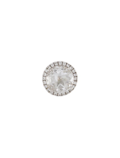 Kiki McDonough 18K Quartz & Diamond Grace Sing Stud Earring