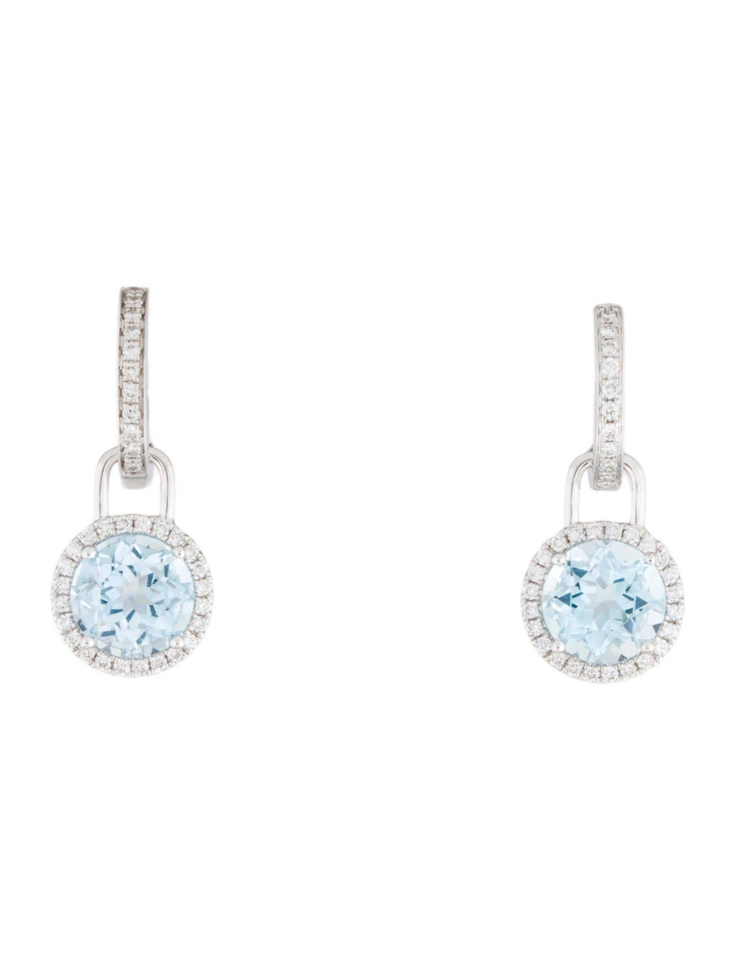 Kiki McDonough 18K Topaz & Diamond Mini Drop Convertible Huggie Earrings