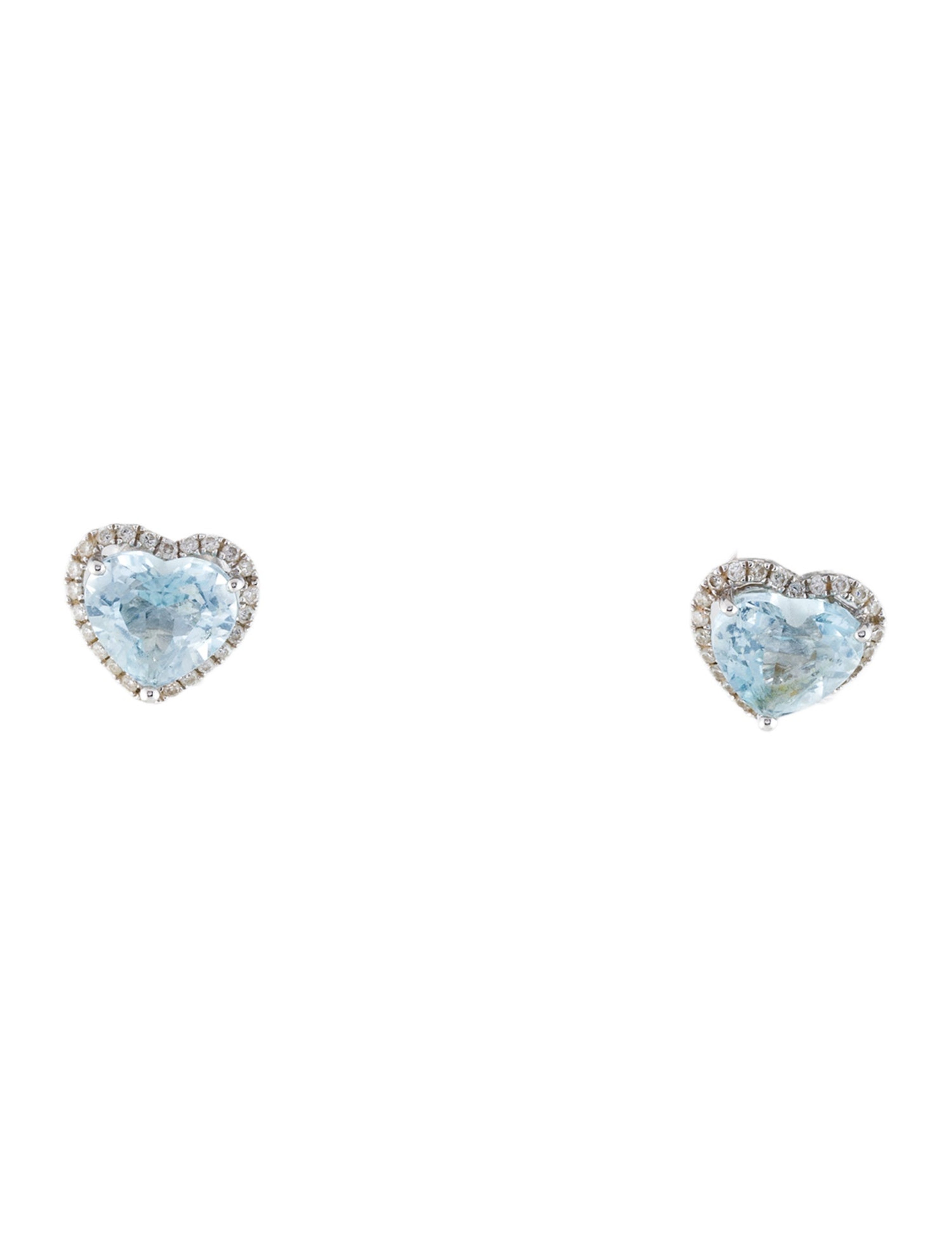 Topaz & Diamond Stud Earrings