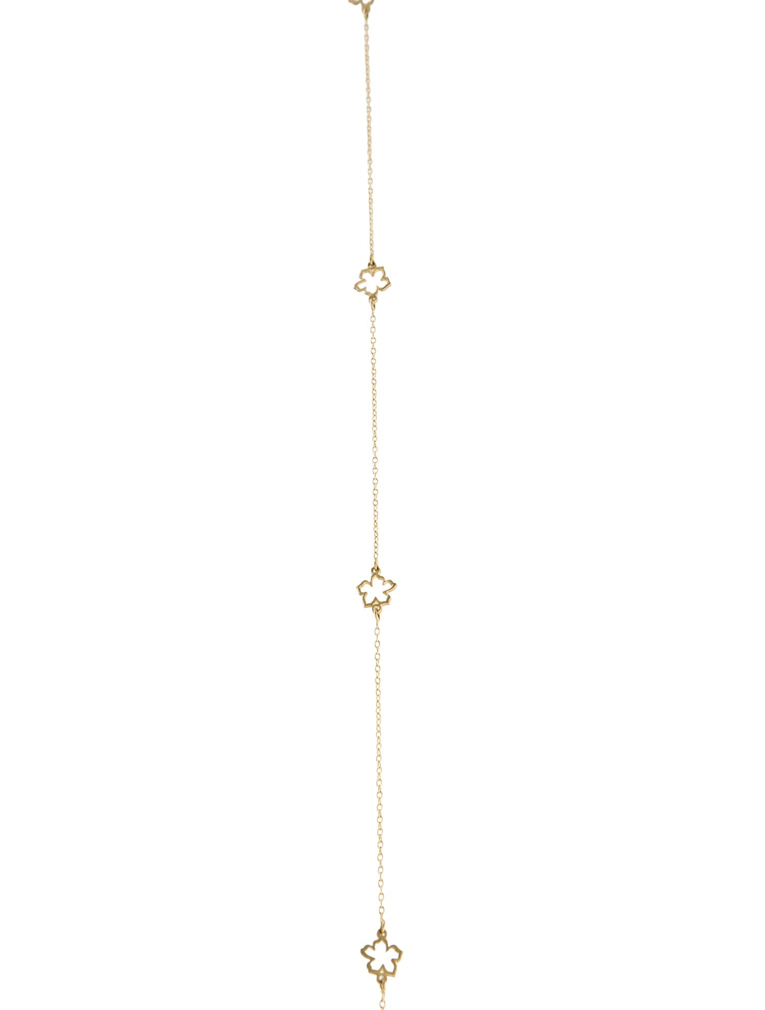 Kacey K 14K Flower Station Necklace