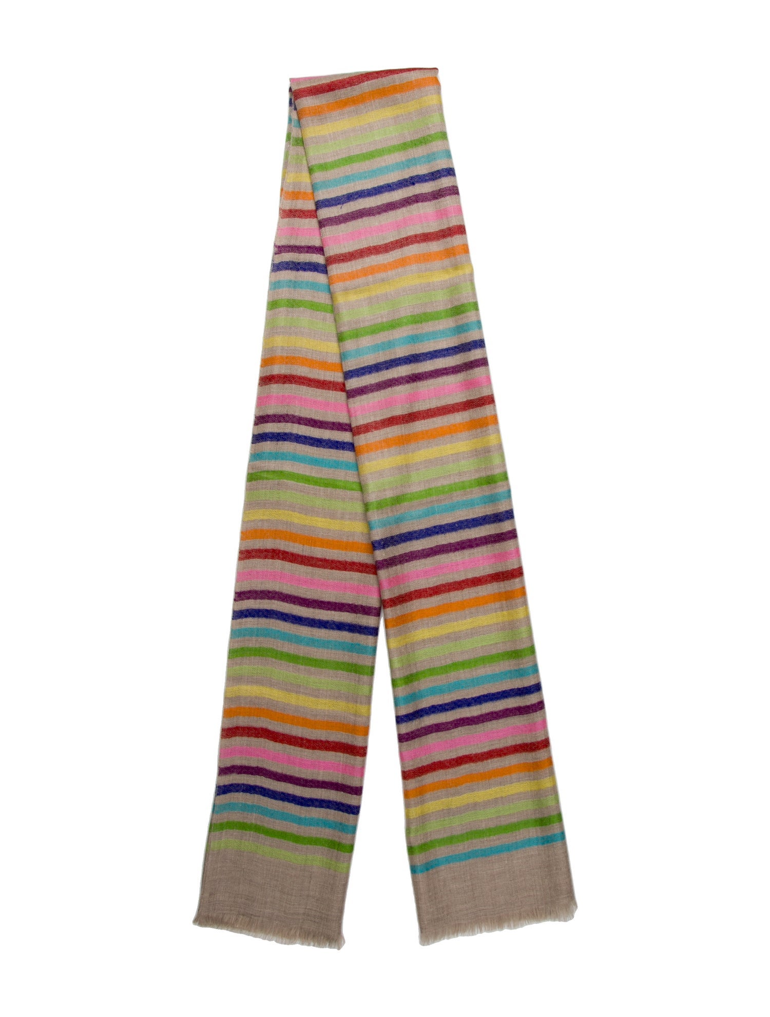 Kashmir Loom Cashmere Striped Scarf