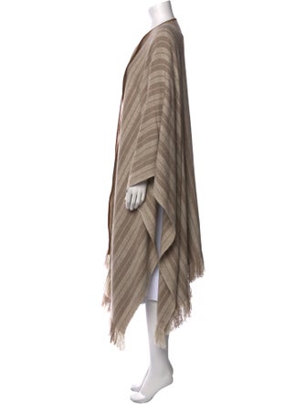 Kashmir Loom Striped Open Front Sweater