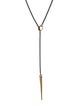 K/LLER Collection Quill Lariat Necklace